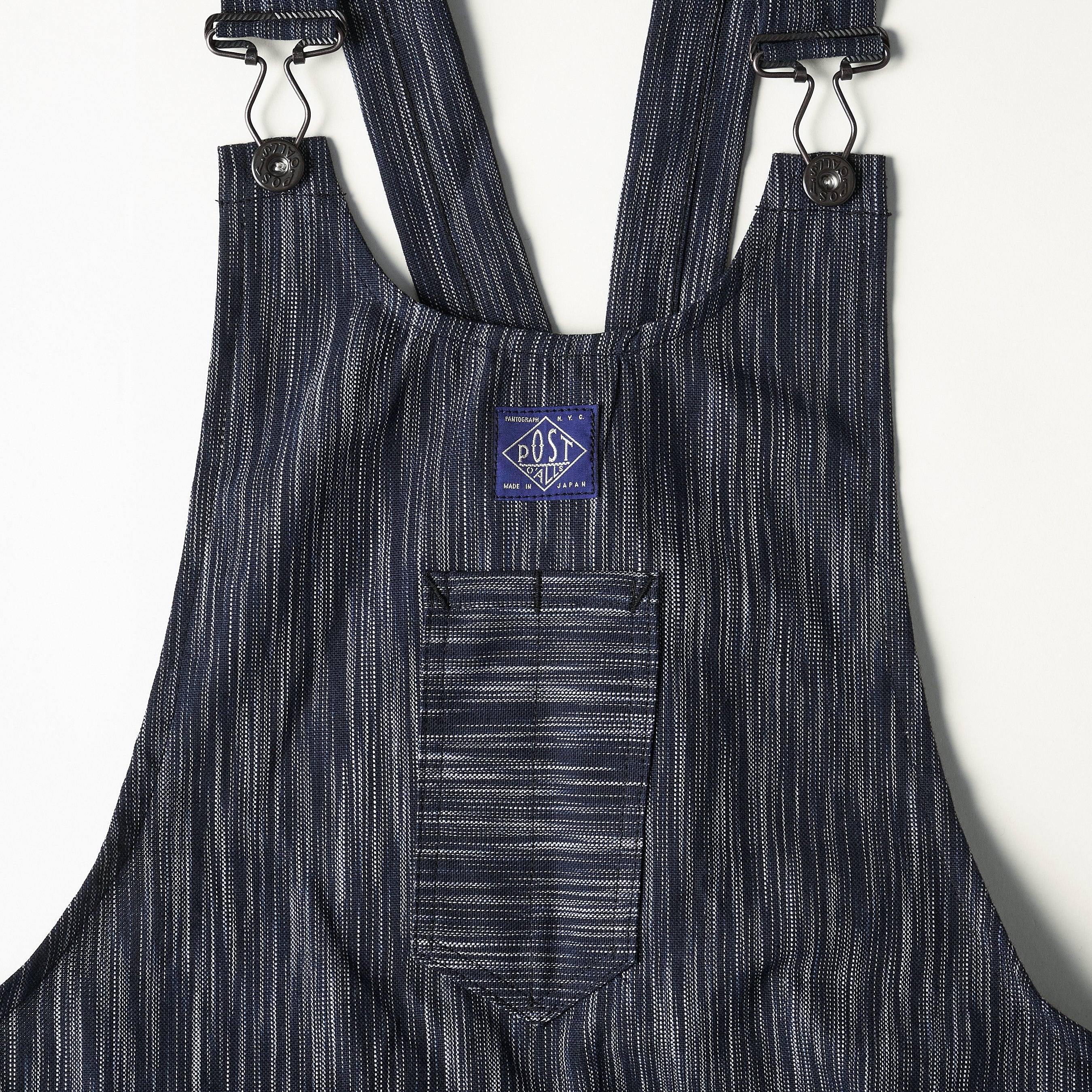 #3801-IKT POST Apron #1 : ikat indigo