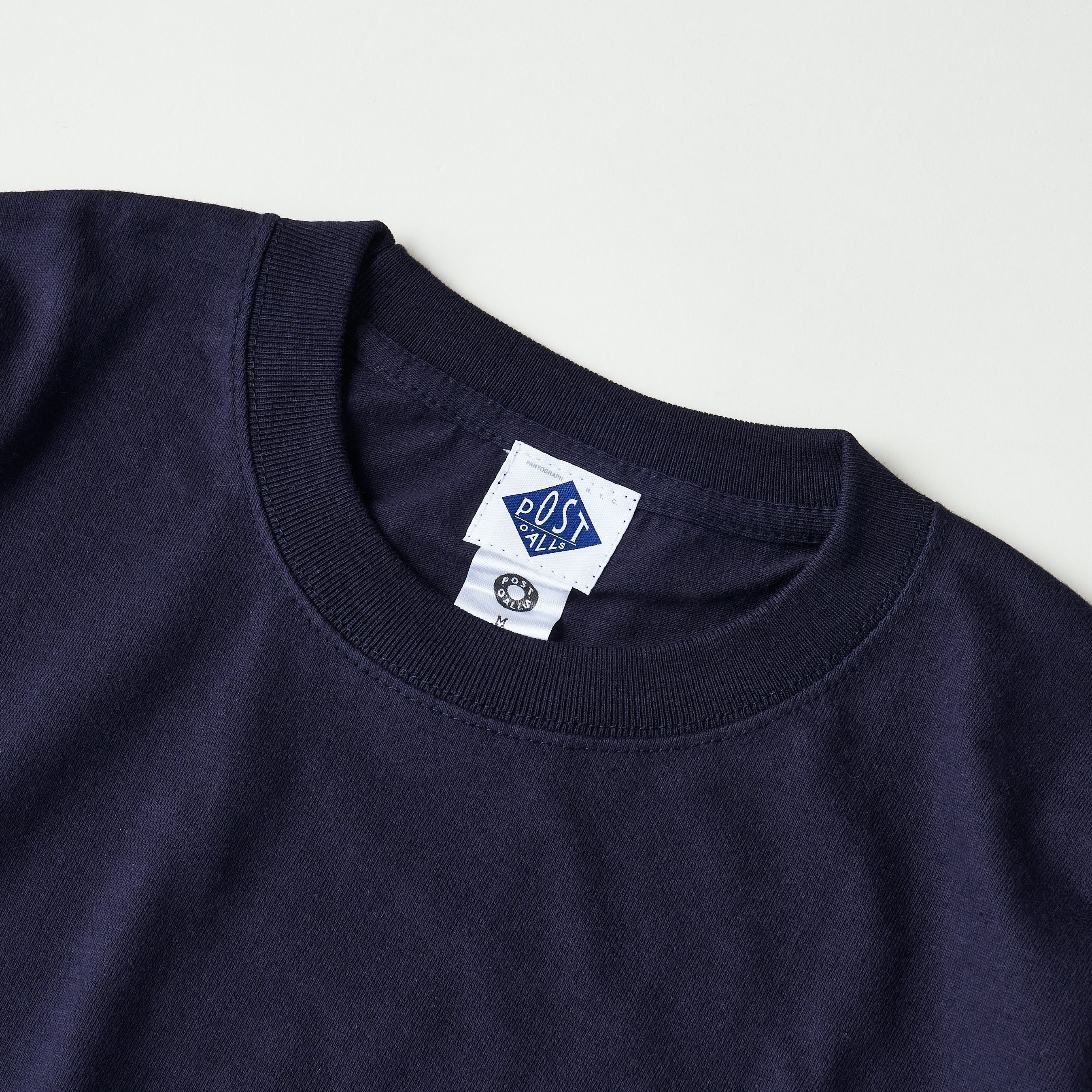 #3005 ESS pocket tee : cotton jersey navy white print (Shop Special)