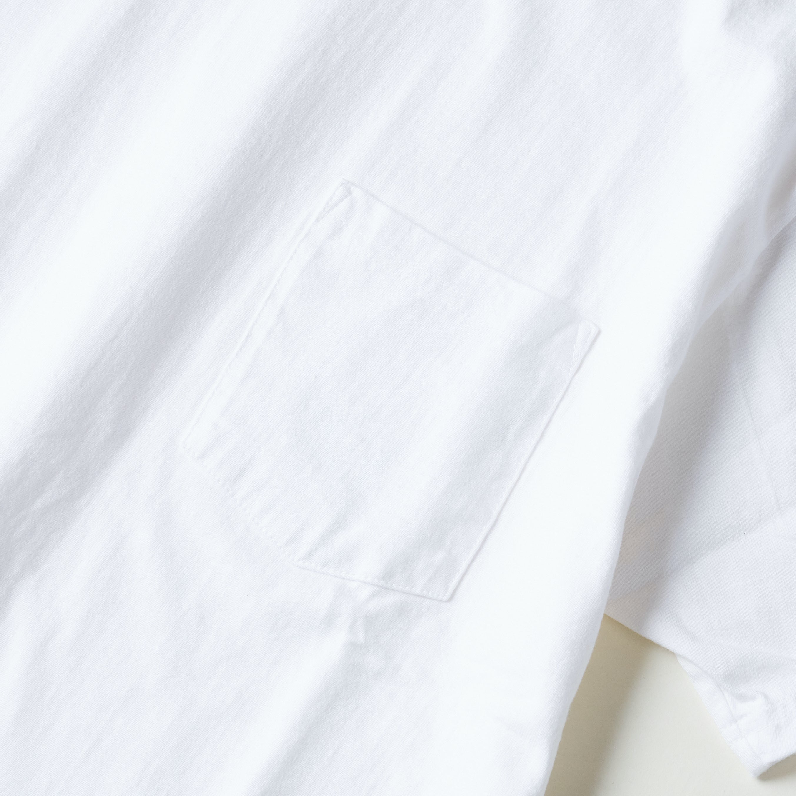#3614 Crew Pocket Tee HJW : heavyweight jersey white