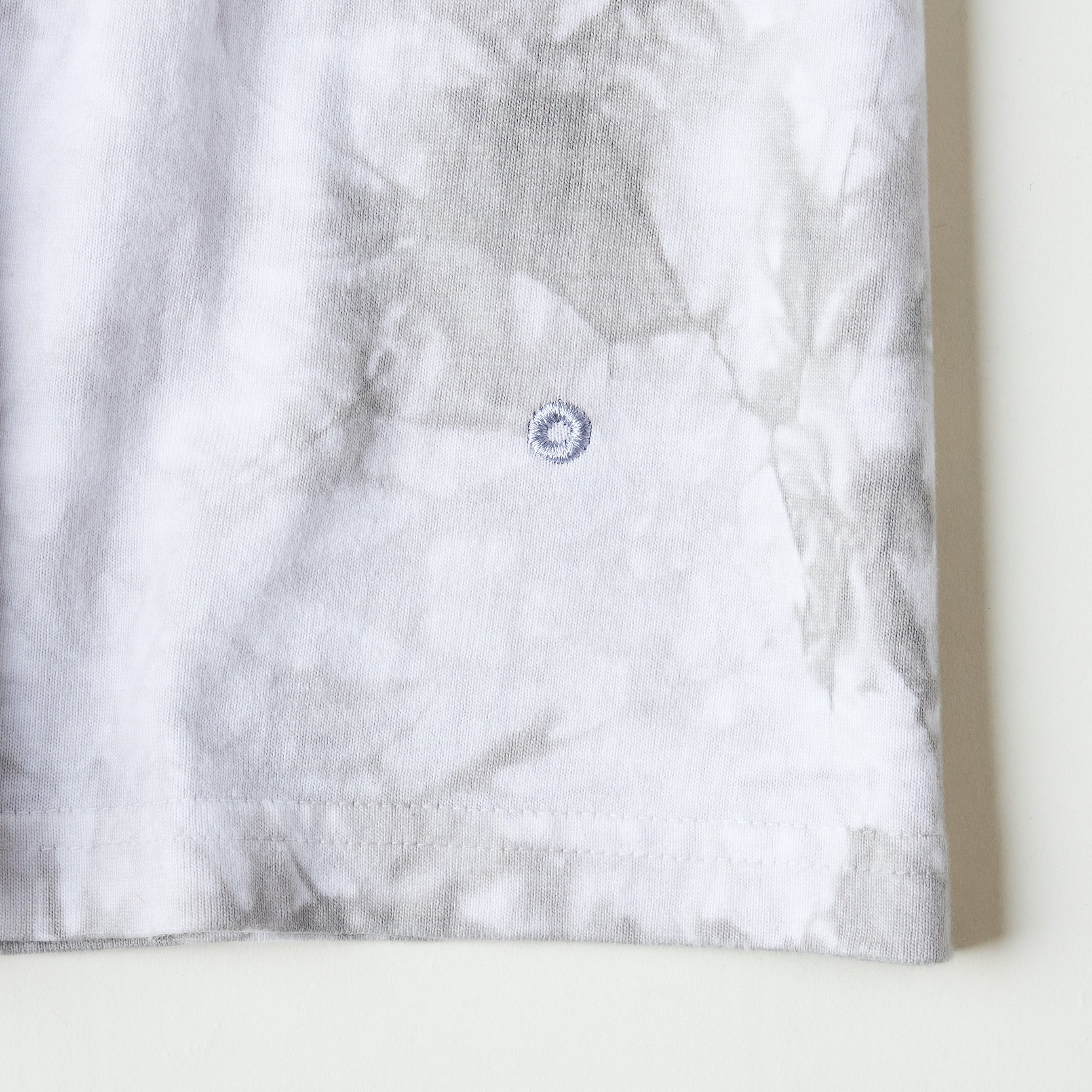 #3614 Crew Pocket T HJT2 : heavy wt. jersey white x grey tie dye