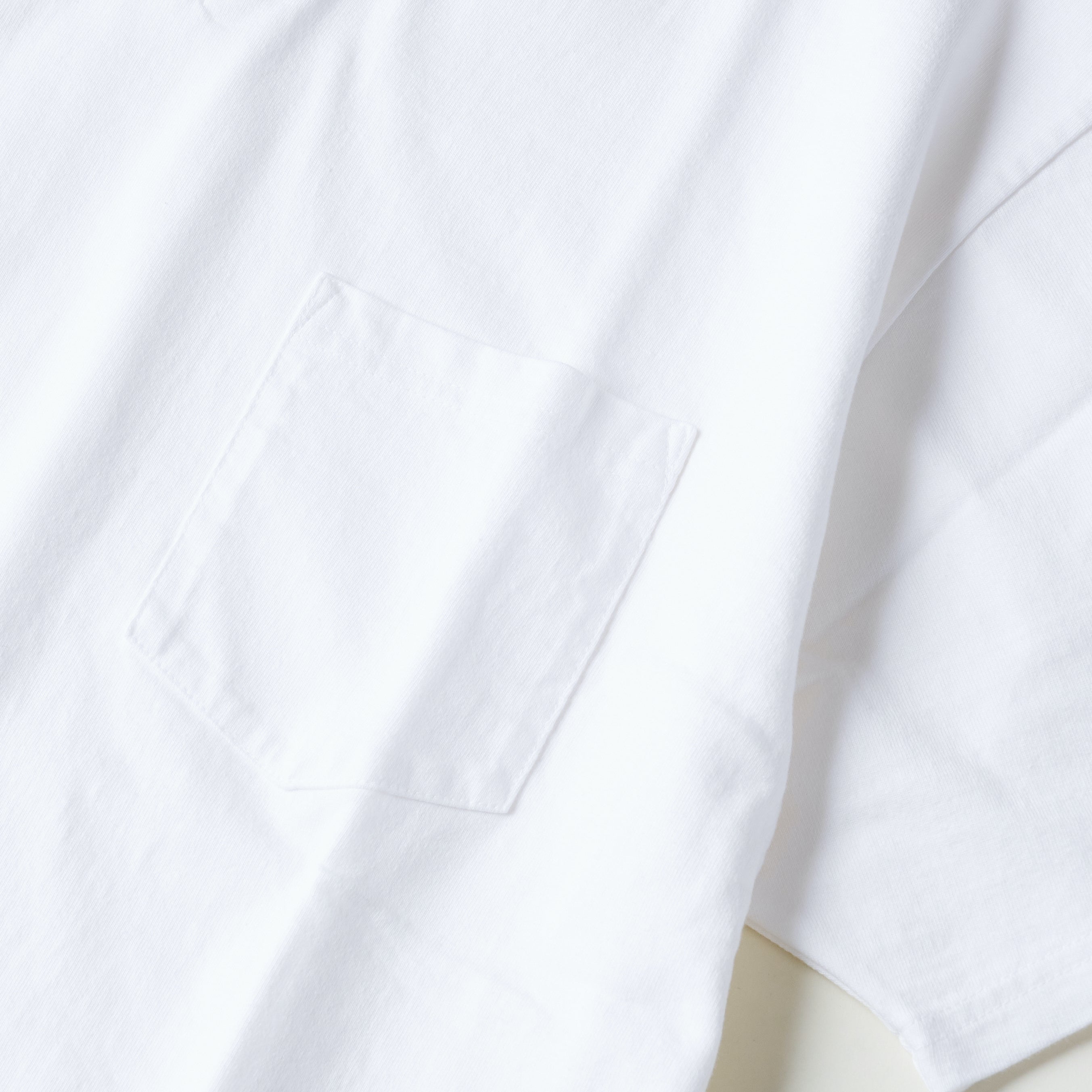 #3615-HJW V Pocket Tee : heavyweight jersey white