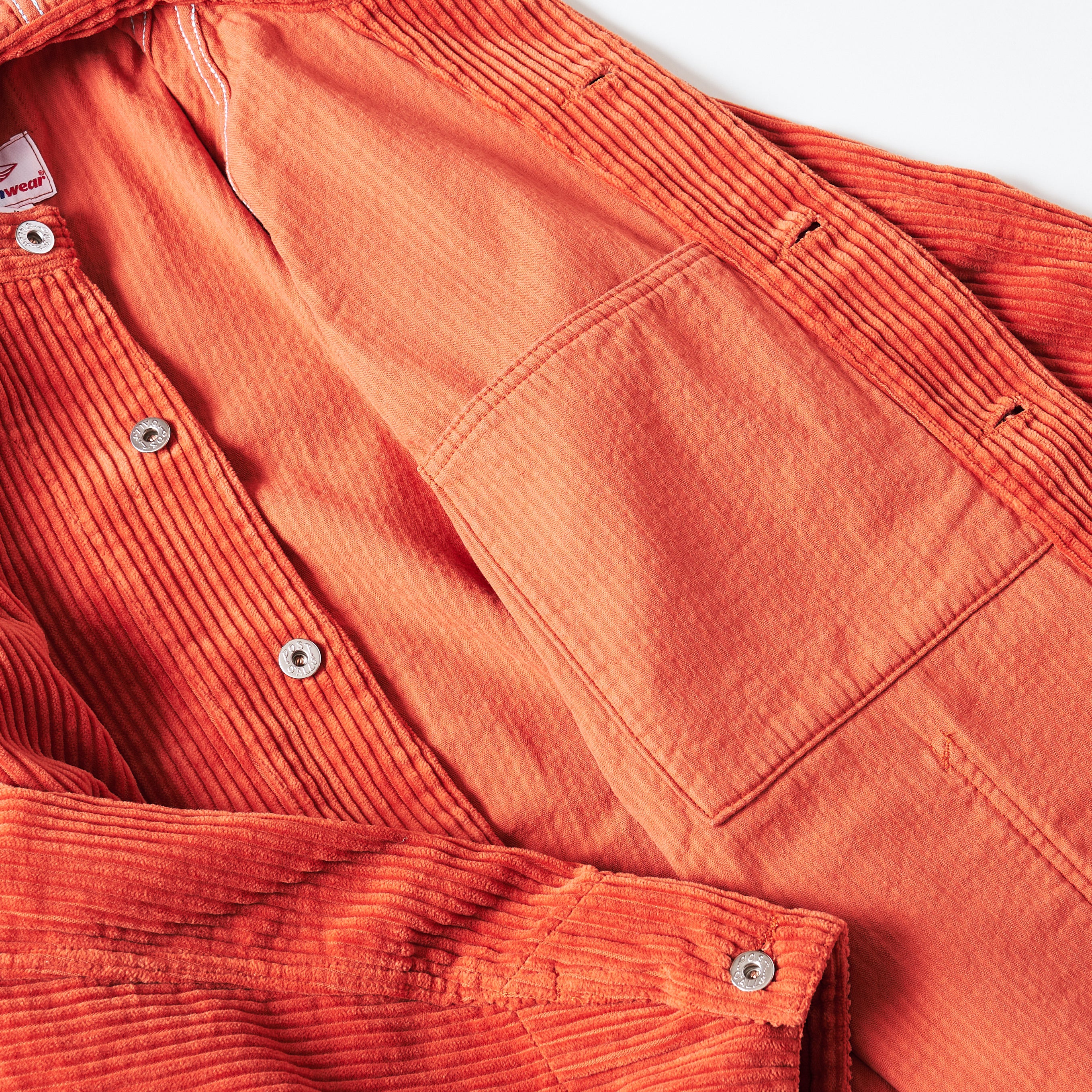 Post Overalls x Battenwear SB40 W/Hood : 5 Wale corduroy Burnt Orange