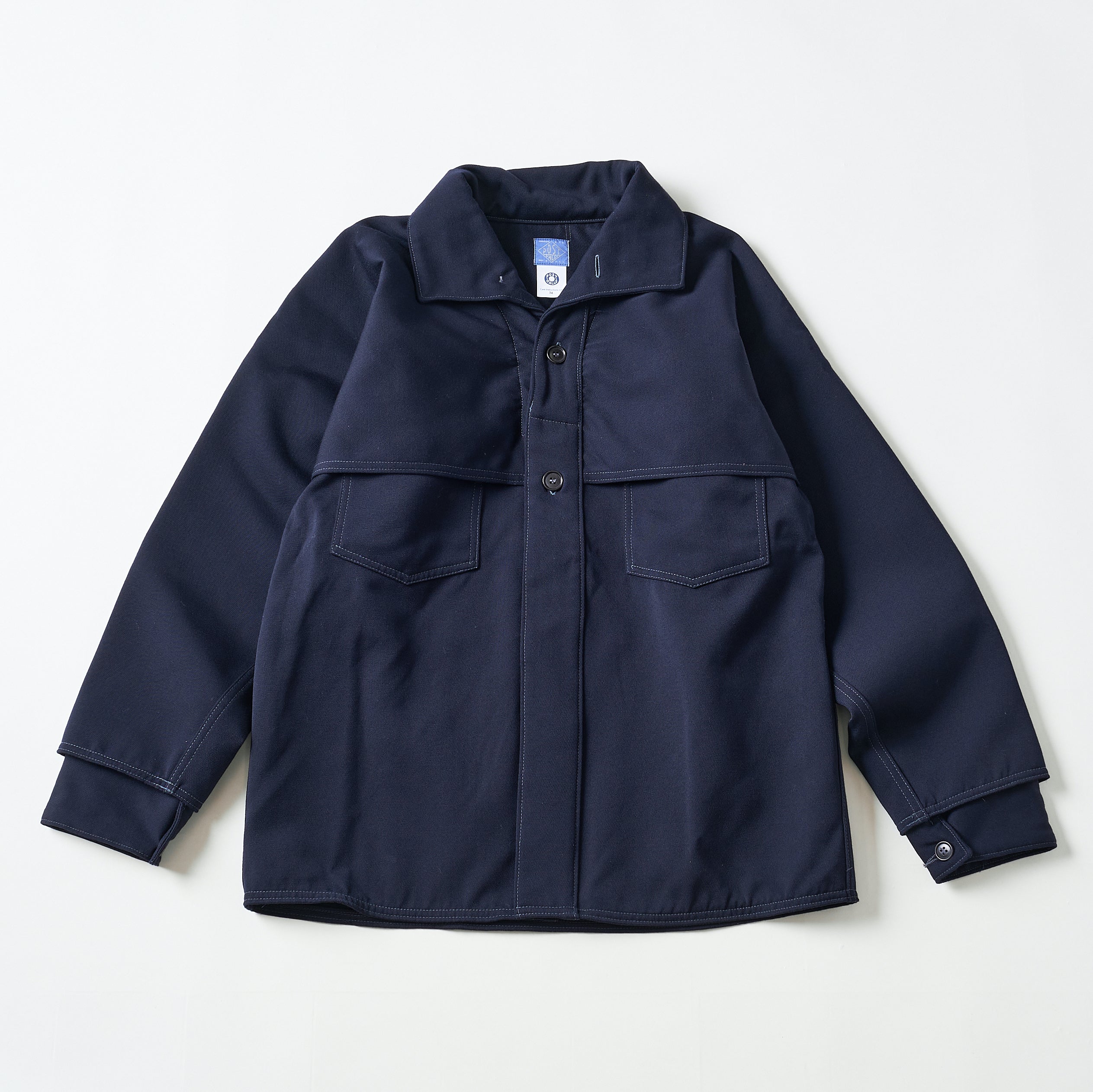 #2133 POST LOGGER / wool cavalry twill navy