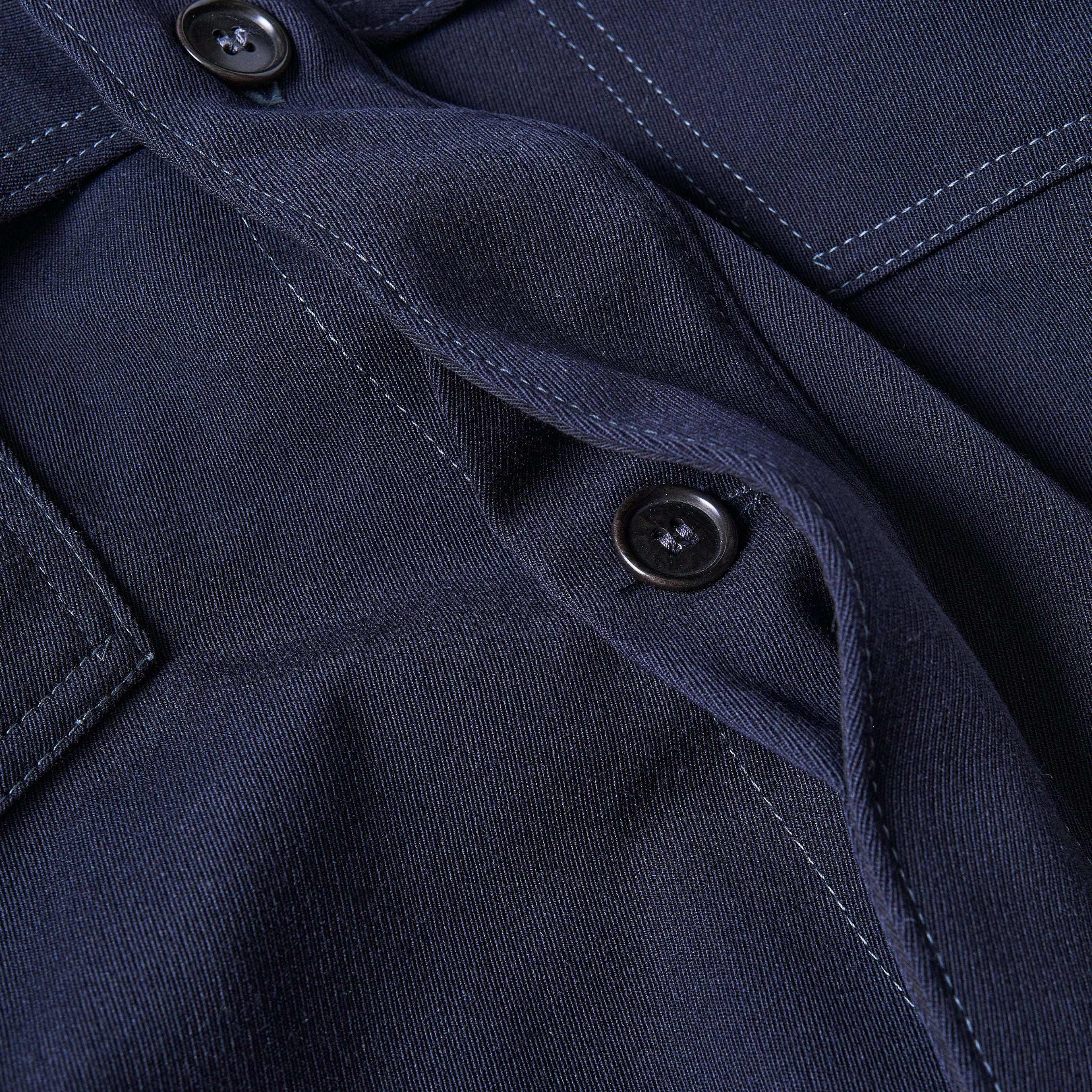 #2133 POST LOGGER / wool cavalry twill navy