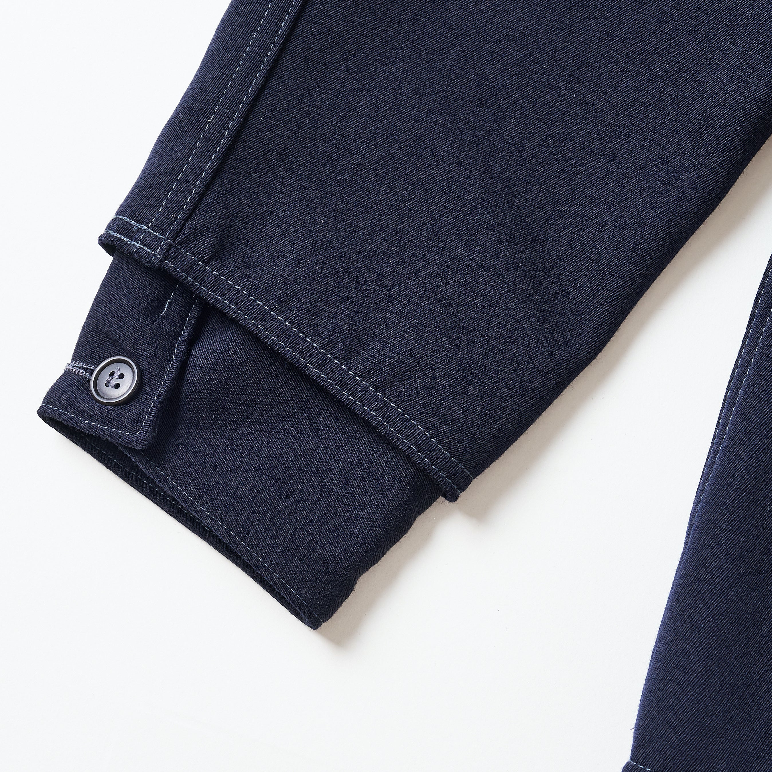 #2133 POST LOGGER / wool cavalry twill navy