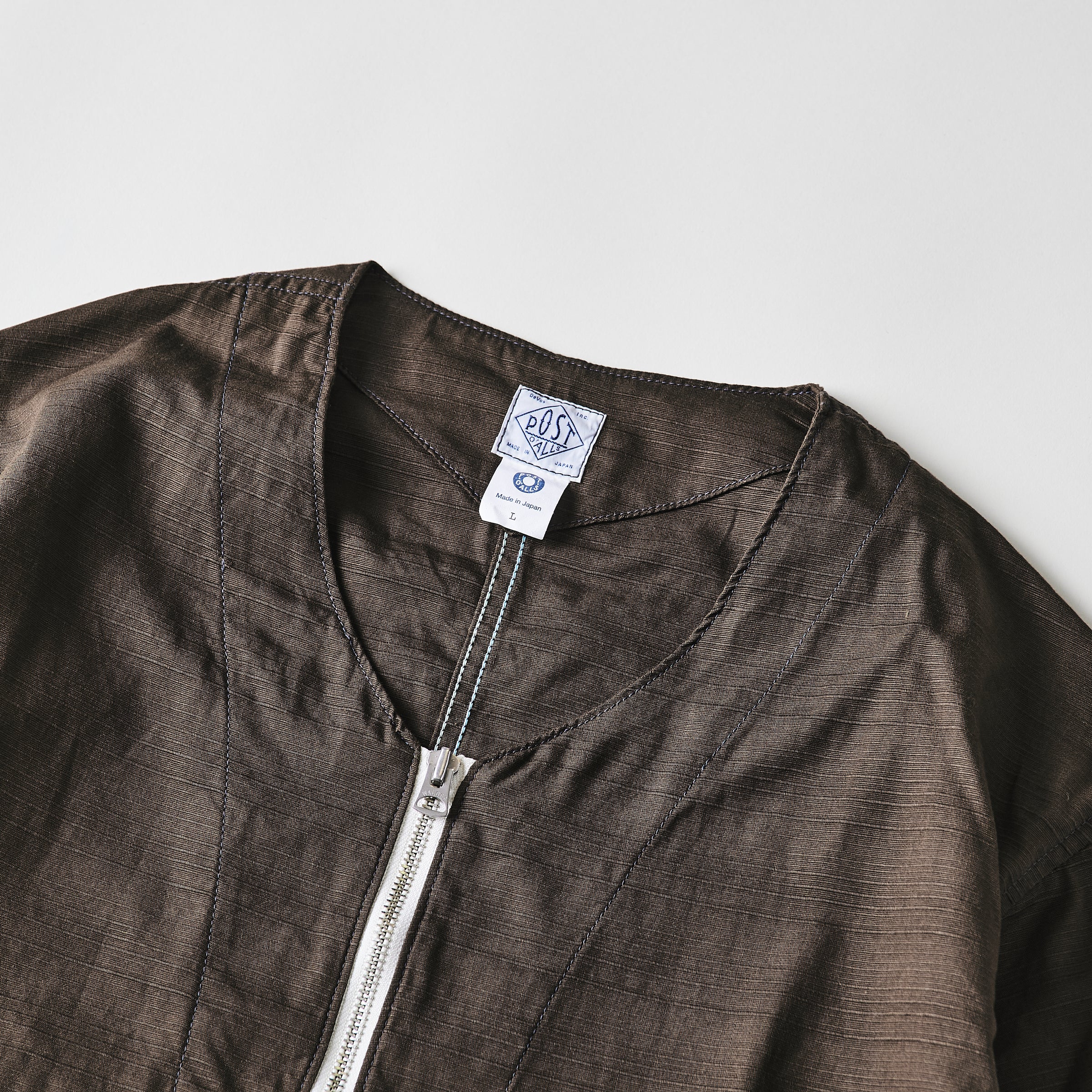 #3115-RBR DEE V : ribby twill brown