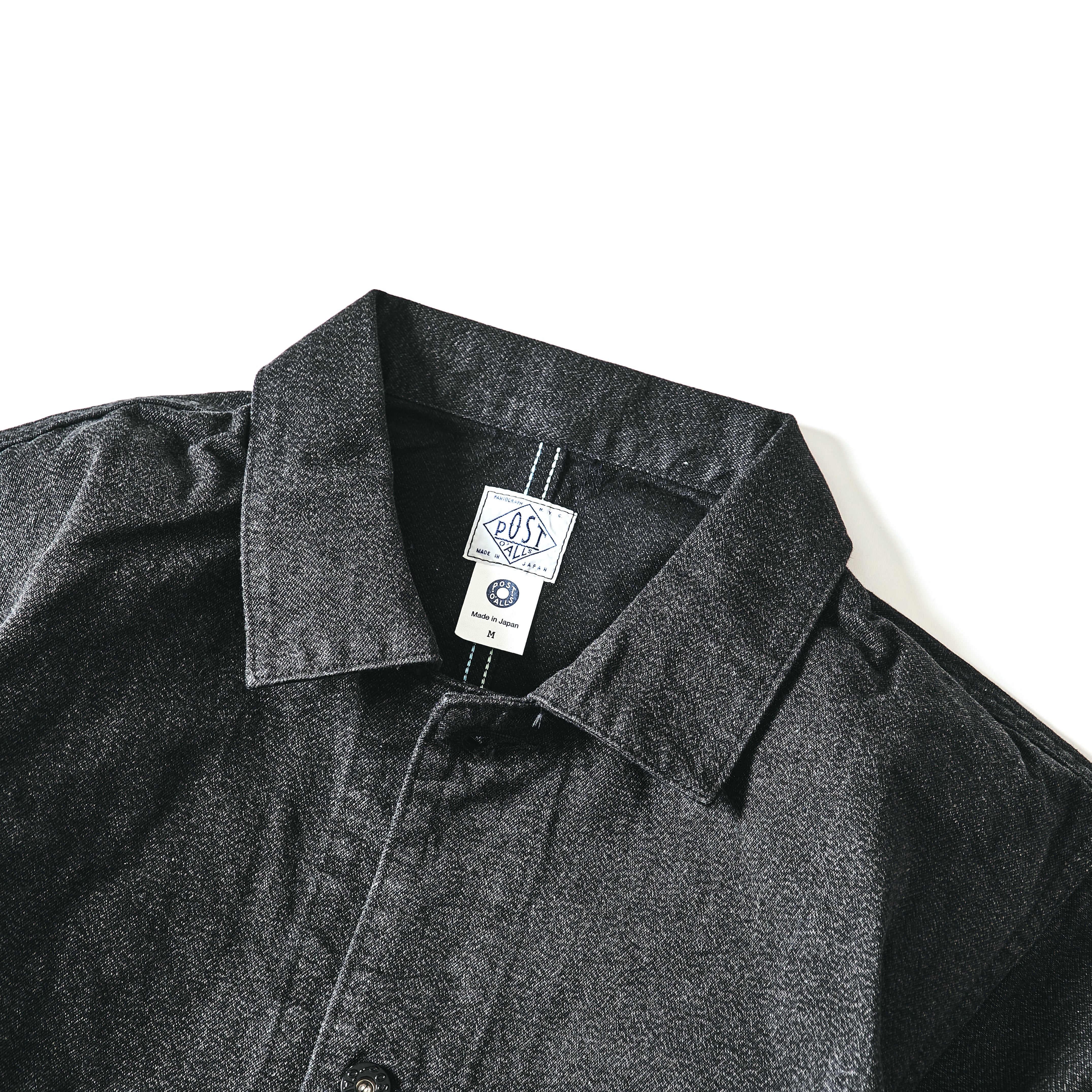 #1110-CC MECHANIC BLOUSE : cotton covert charcoal