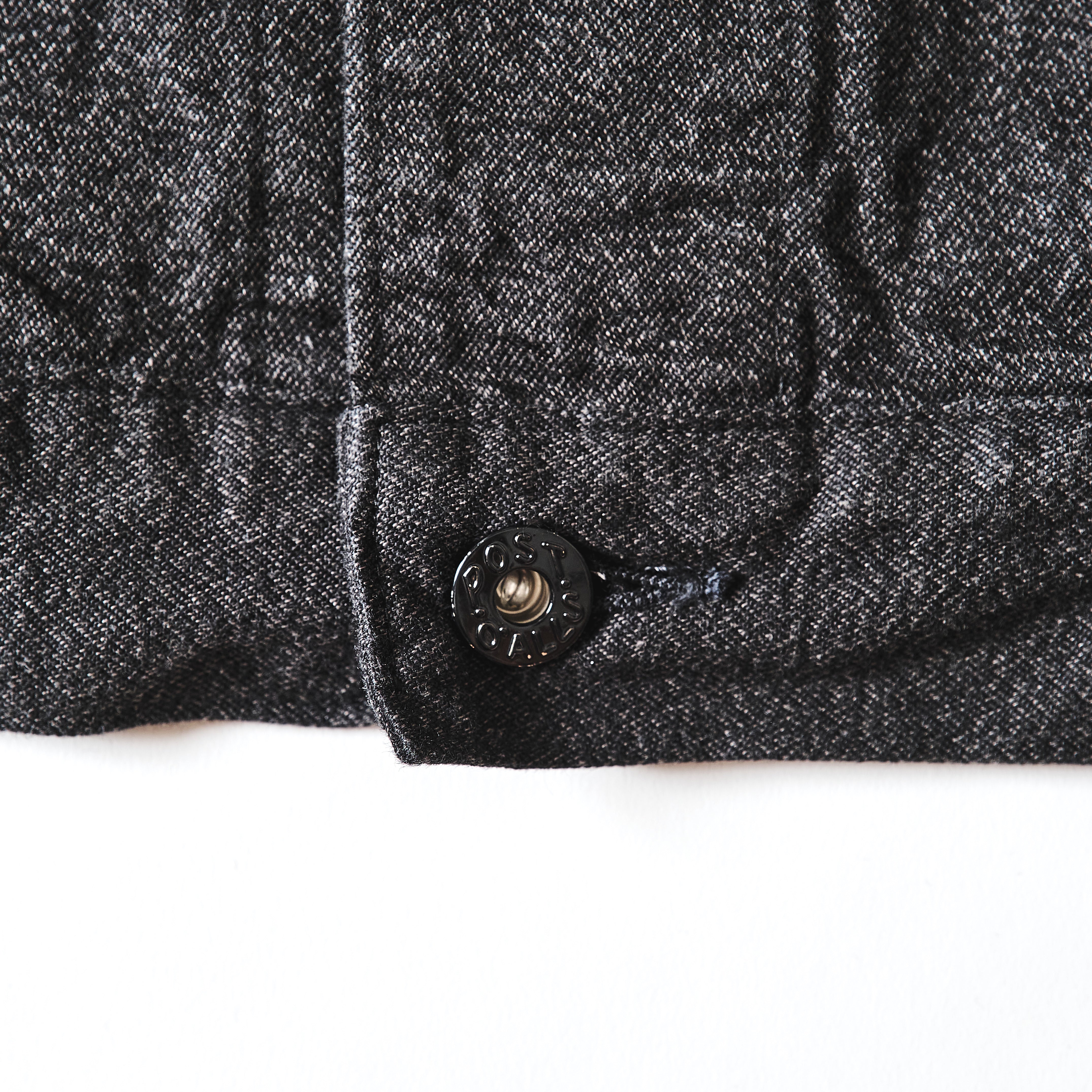 #1110-CC MECHANIC BLOUSE : cotton covert charcoal