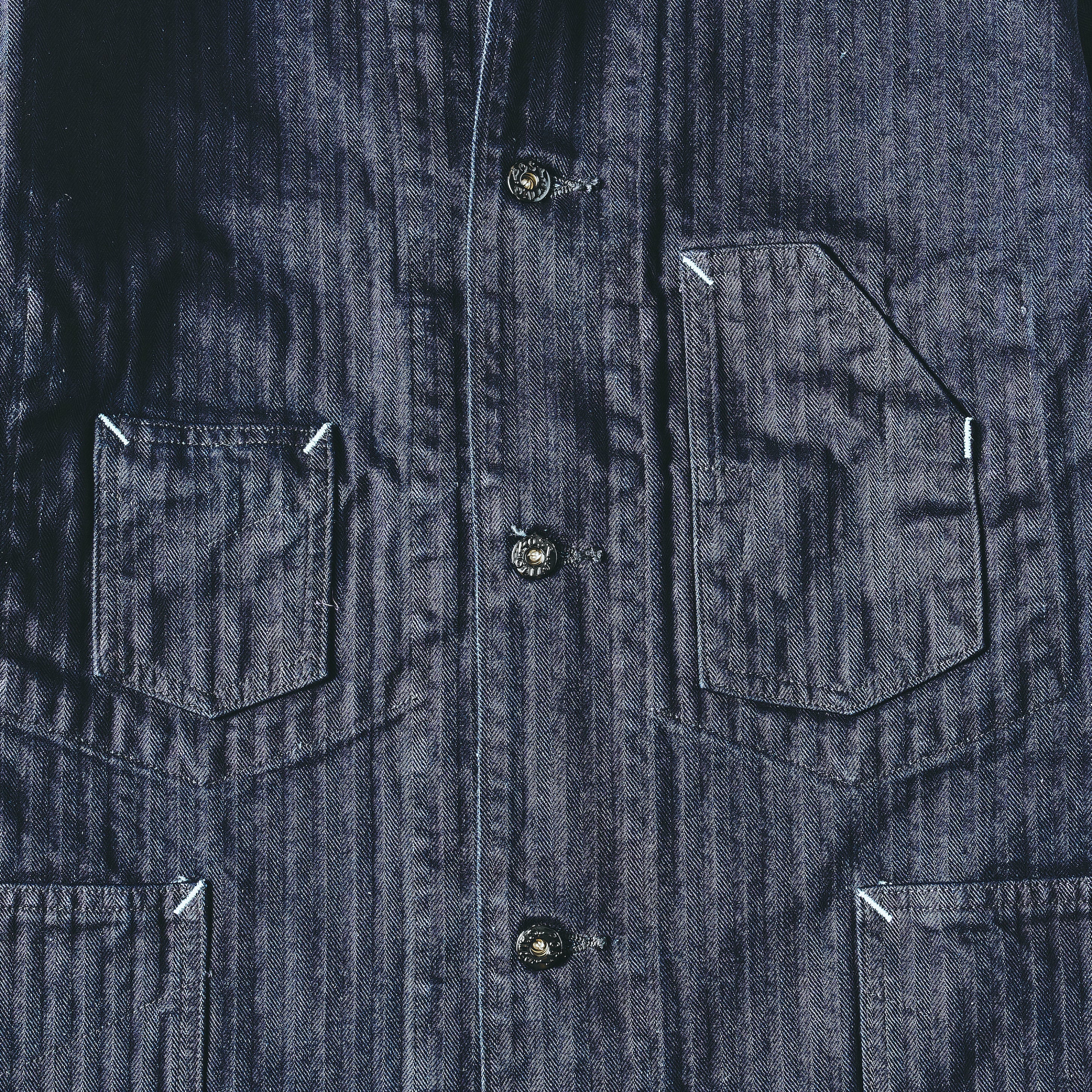 #3111-HBDN De Luxe Railroader 2 : herringbone denim navy (Shop Special)