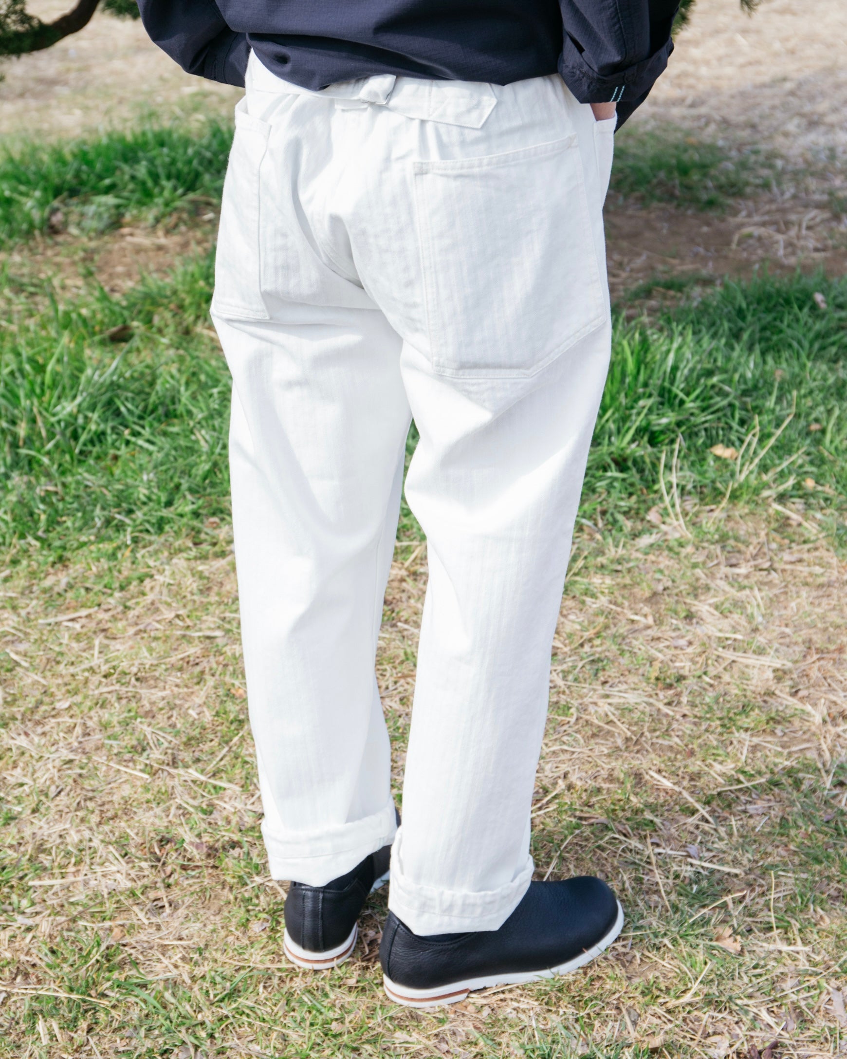 #3307 EZ ARMY-NAVY Pants HBDS : herringbone denim stone