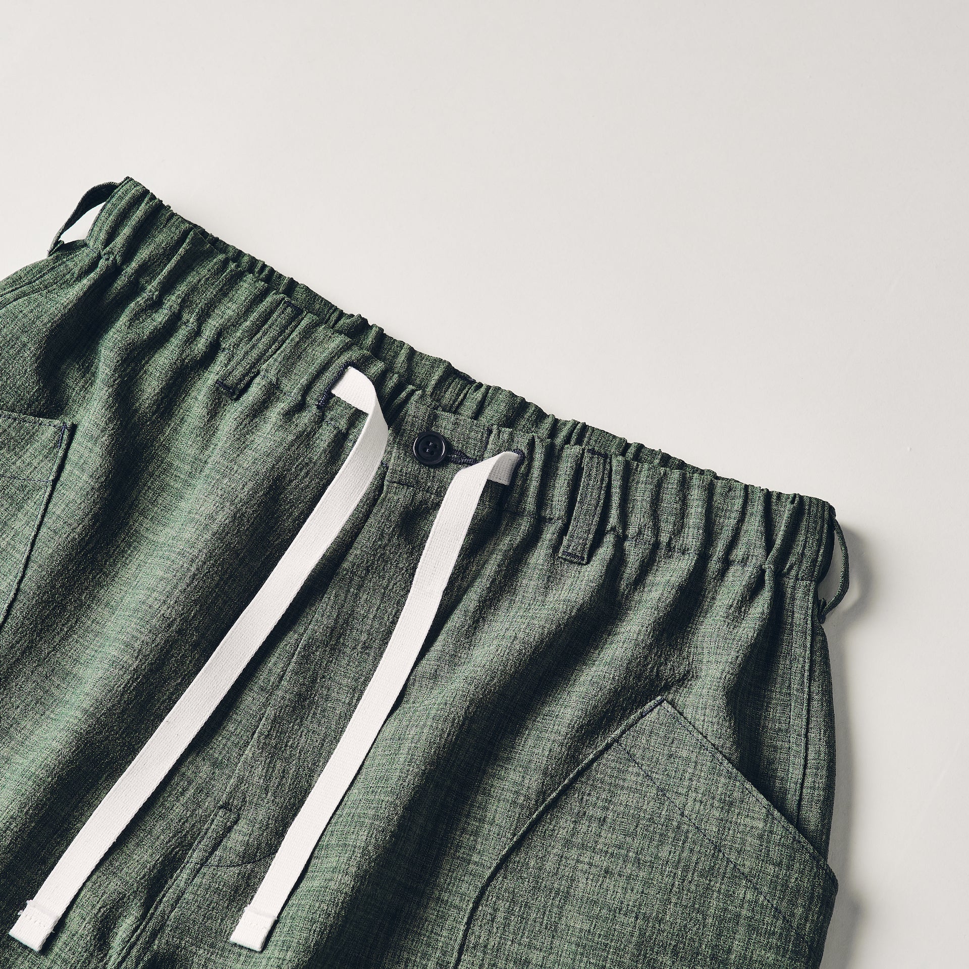#2323E-PHG E-Z DEE`s Shorts : poly heather green tea