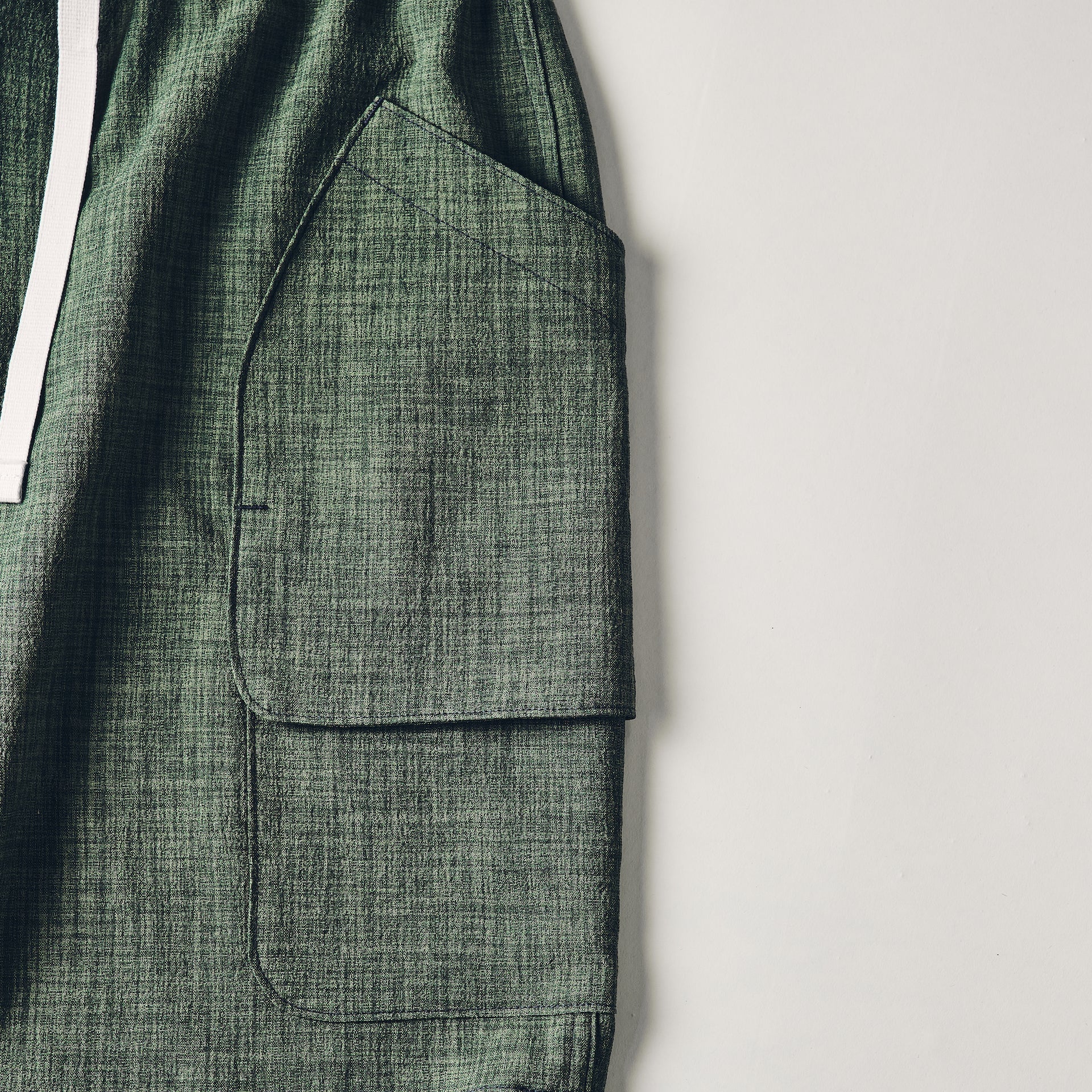 #2323E-PHG E-Z DEE`s Shorts : poly heather green tea
