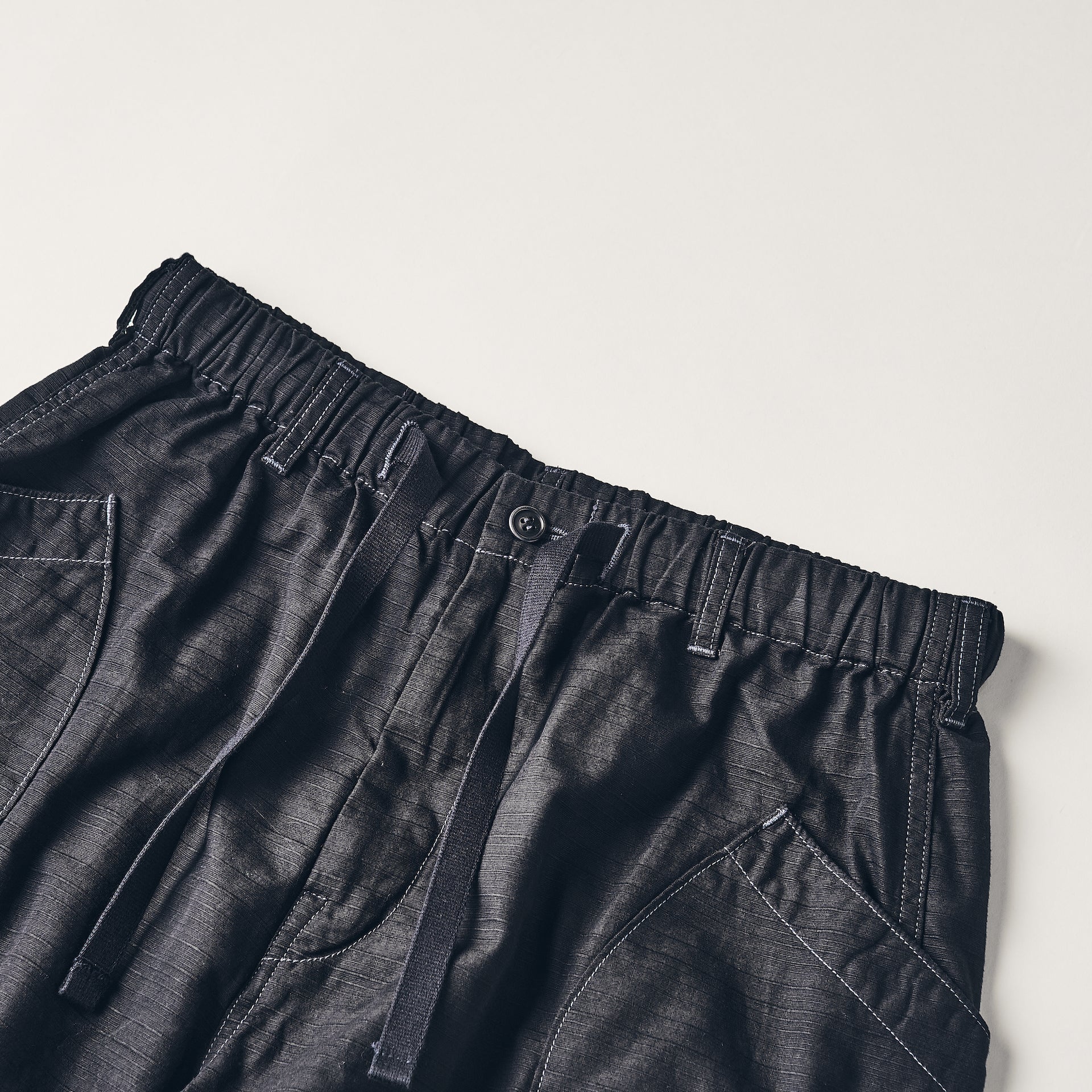 #2323E-RBL E-Z DEE`s Shorts : ribby twill black