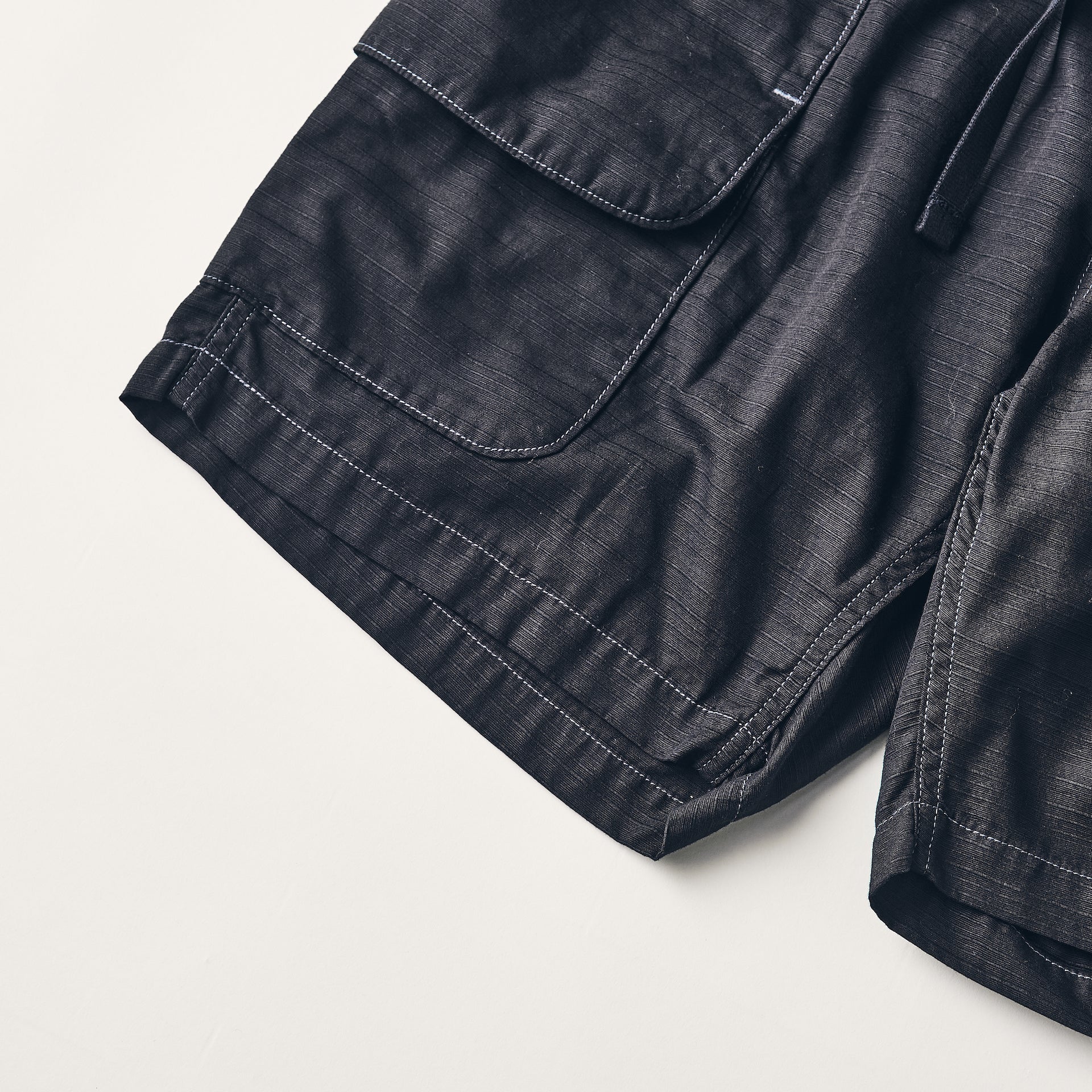 #2323E-RBL E-Z DEE`s Shorts : ribby twill black