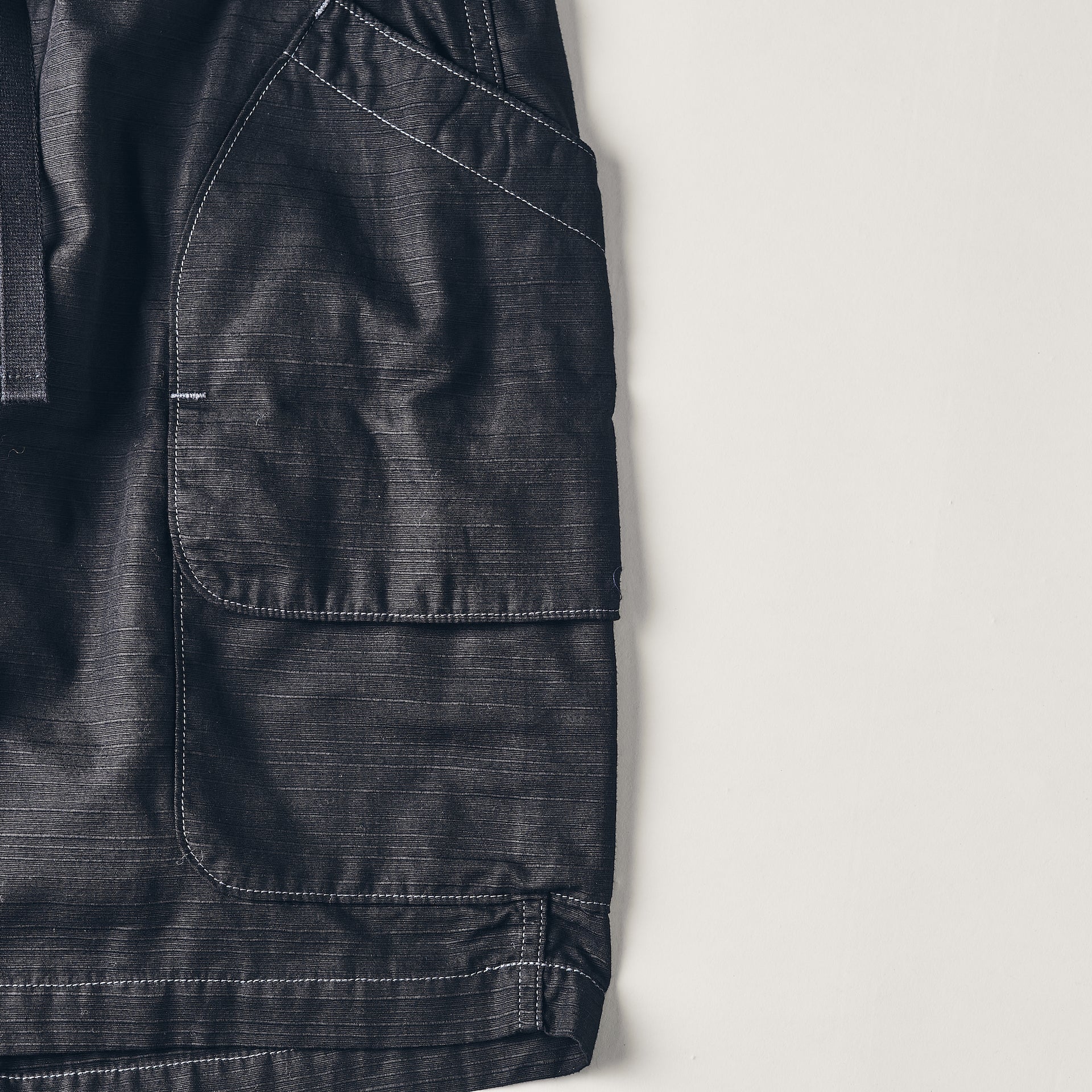 #2323E-RBL E-Z DEE`s Shorts : ribby twill black
