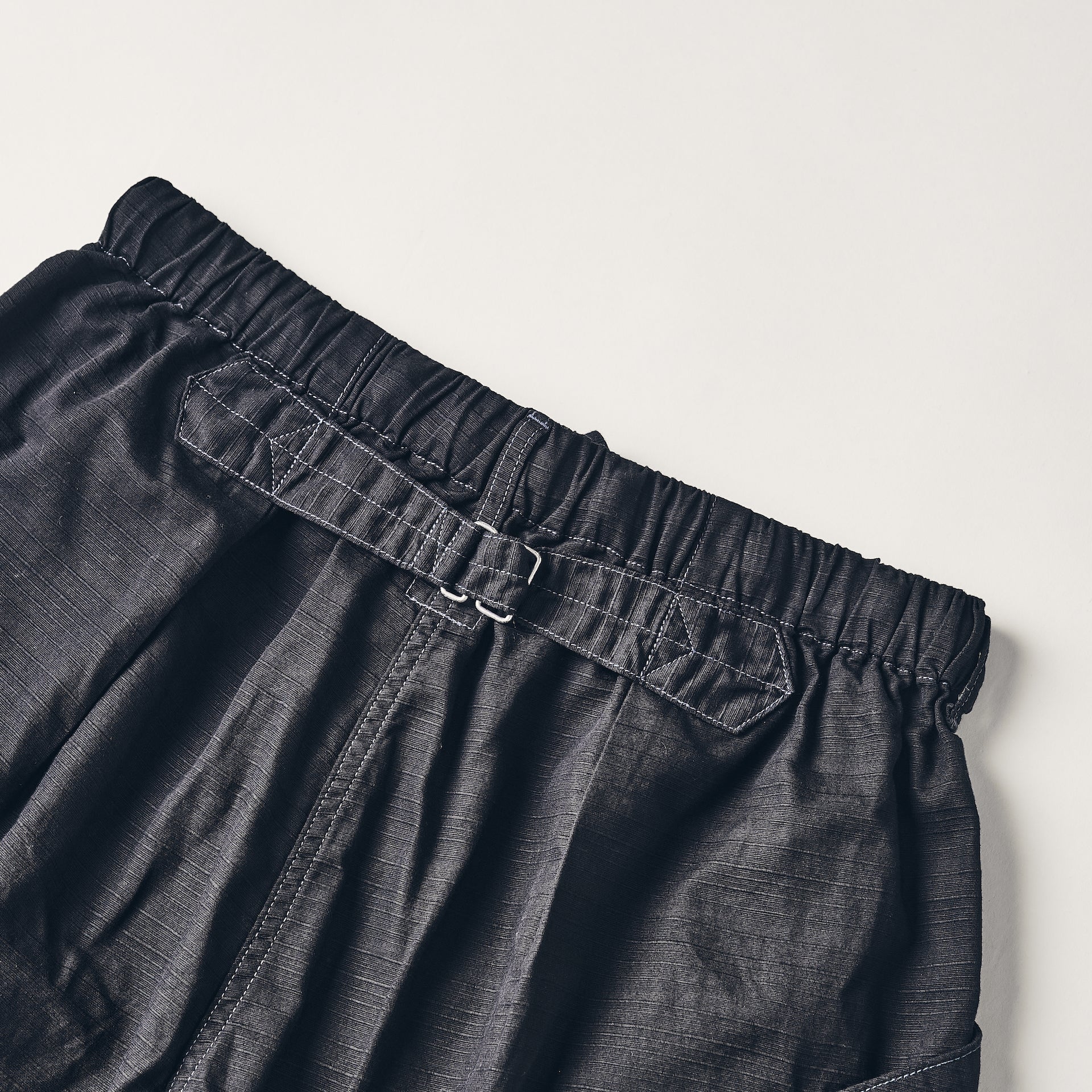 #2323E-RBL E-Z DEE`s Shorts : ribby twill black