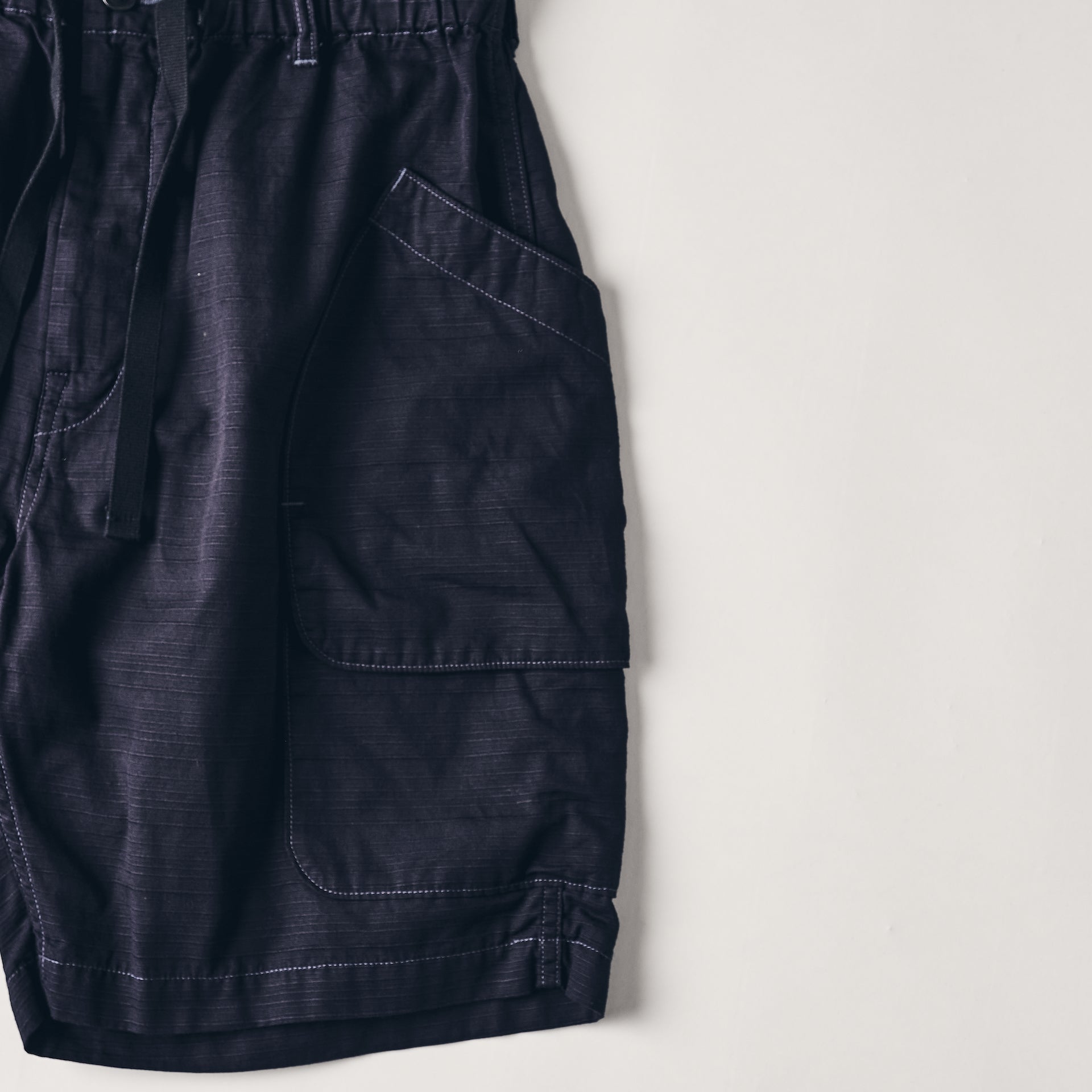 #2323E-RNV E-Z DEE`s Shorts : ribby twill navy