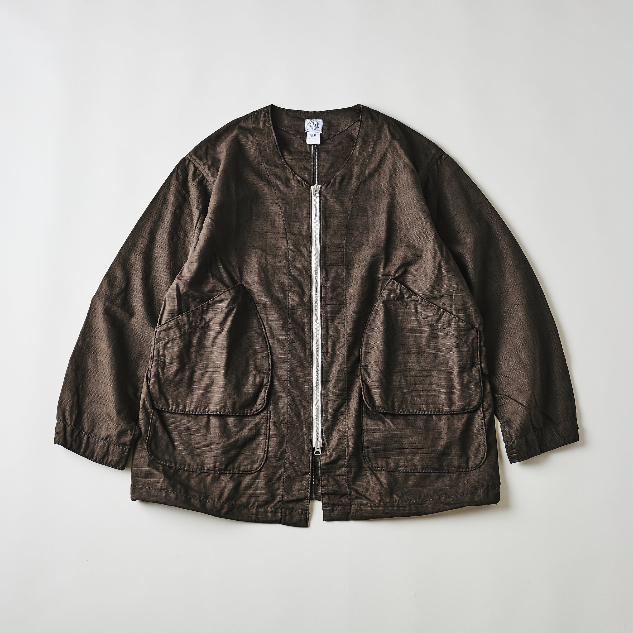 #3115-RBR DEE V : ribby twill brown