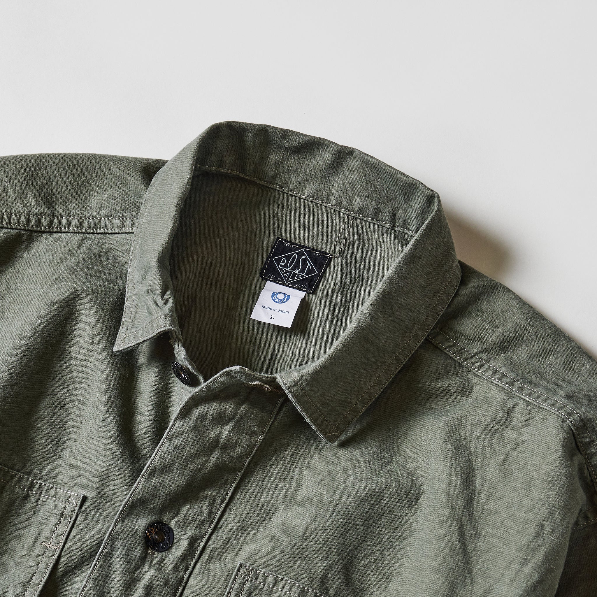 #1204-VMO Army Shirt : vintage sateen olive (23FW)