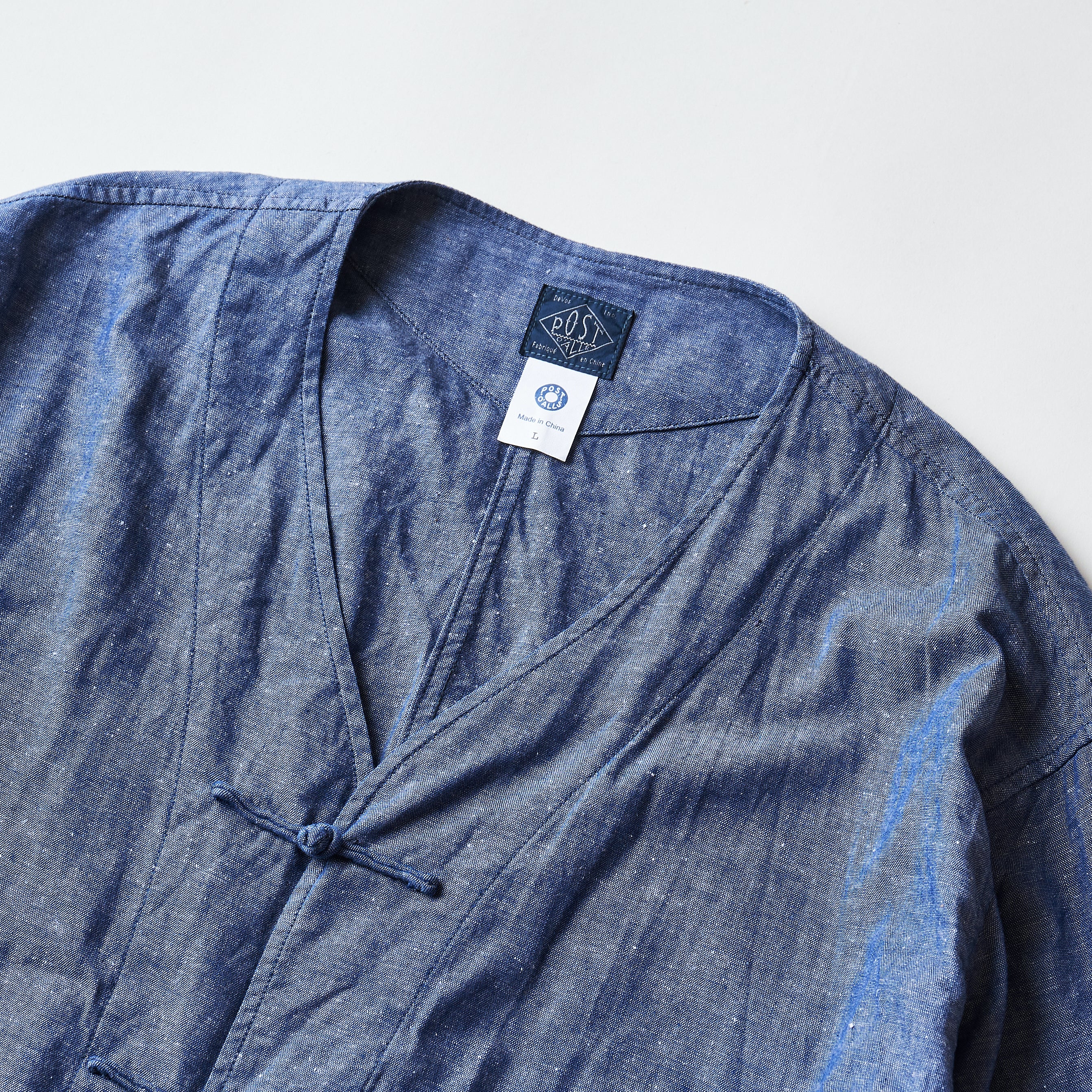 #3109-CLI POST Chinois DV : cotton/linen indigo