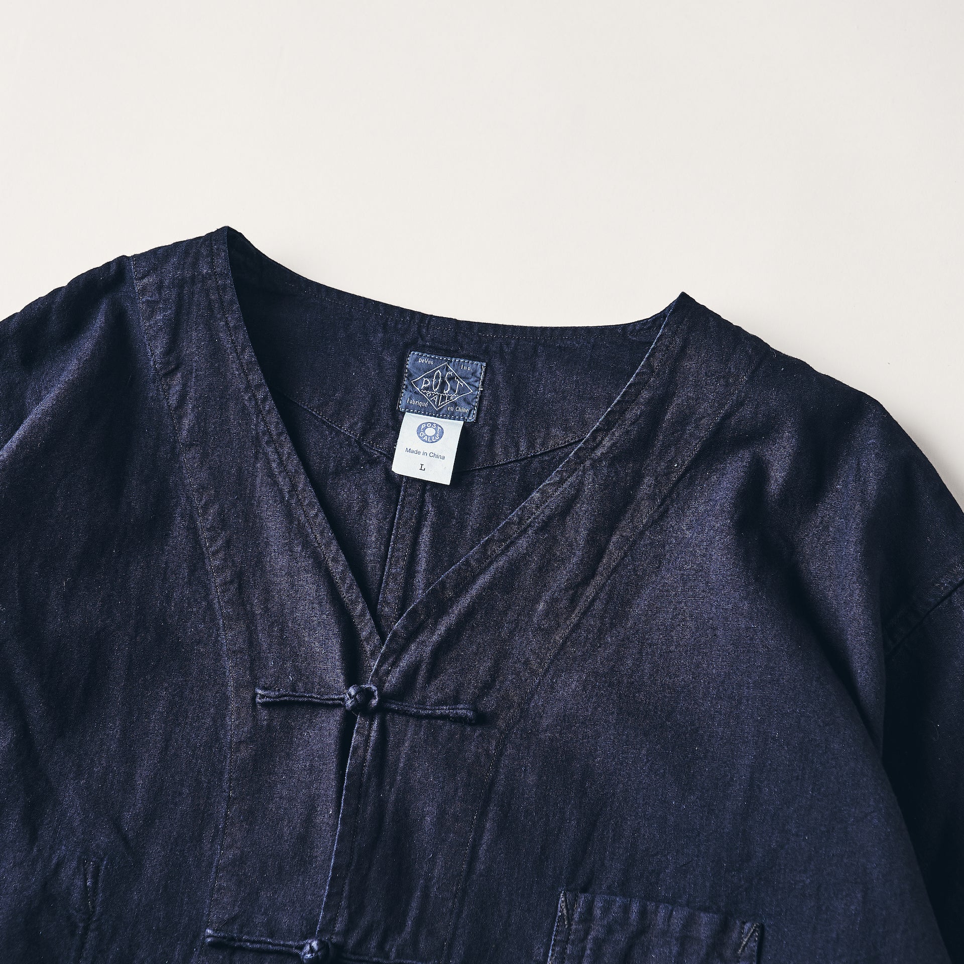 #3109-VSI POST Chinois DV : vintage sheeting indigo