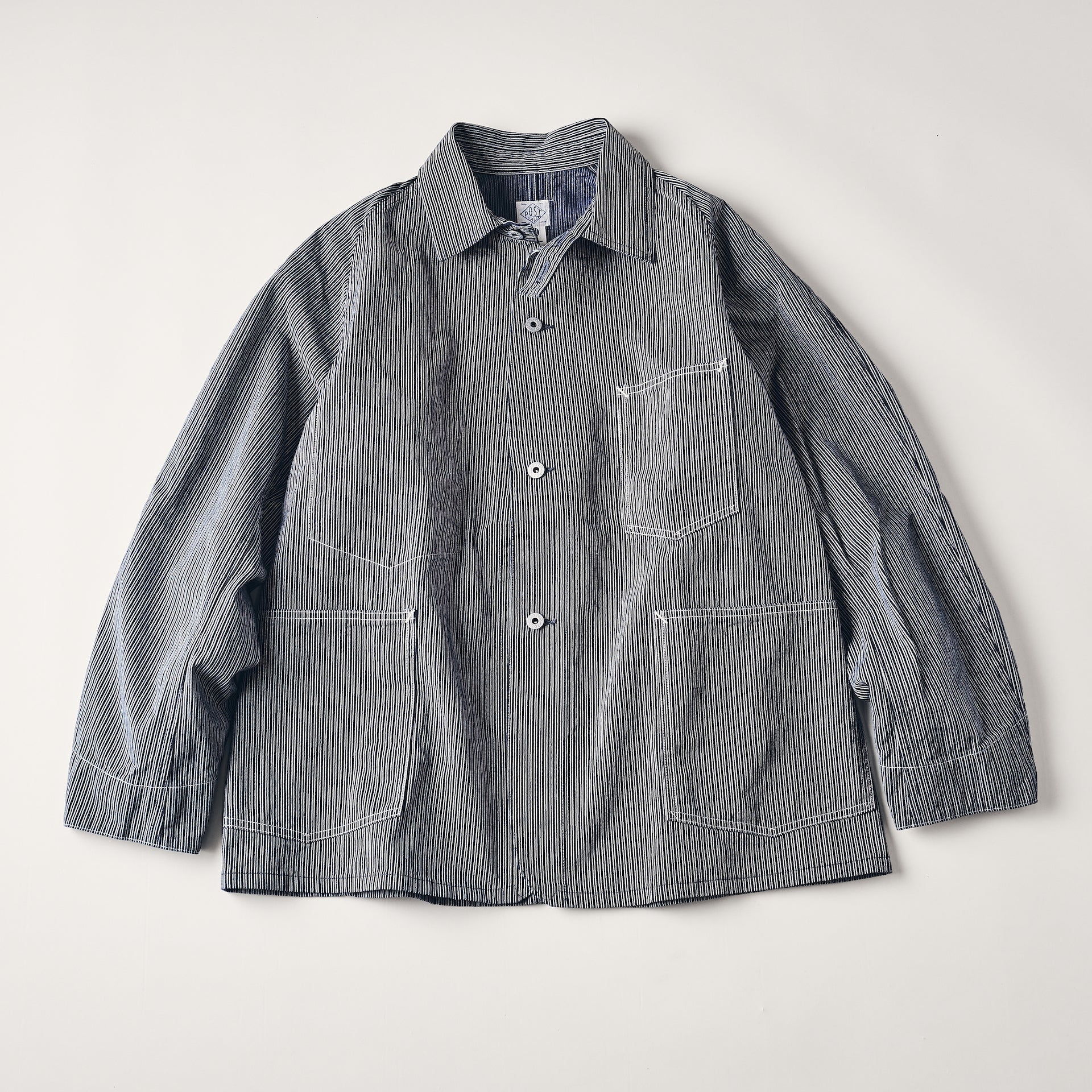#3113-RL POST 43 : reverse liberty stripe indigo