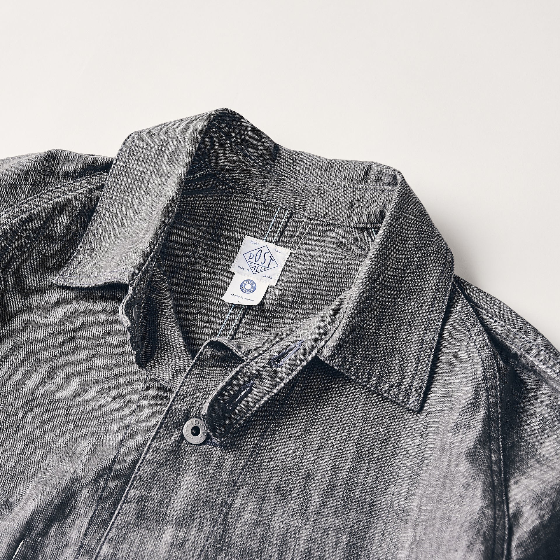#3113-SD POST 43 : slub dungaree grey