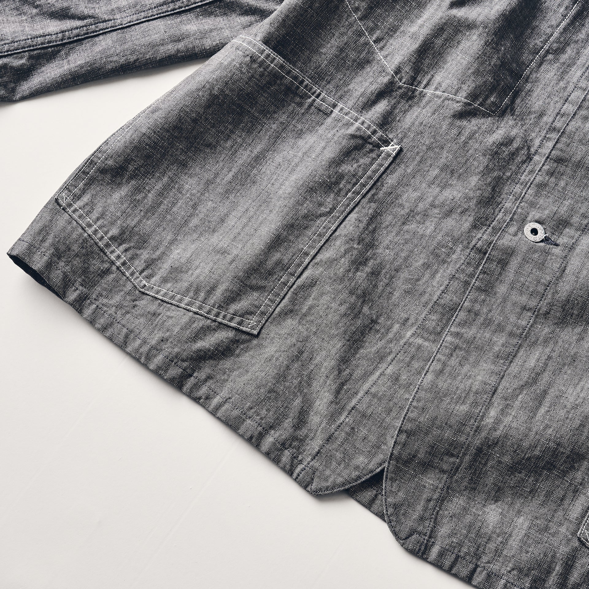 #3113-SD POST 43 : slub dungaree grey
