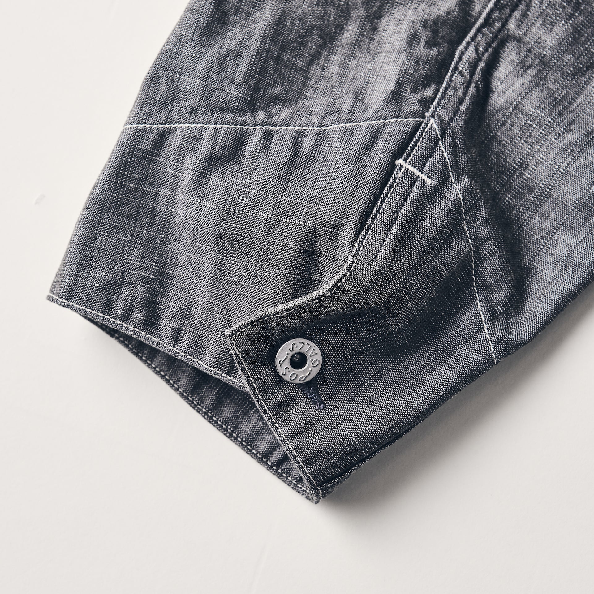 #3113-SD POST 43 : slub dungaree grey