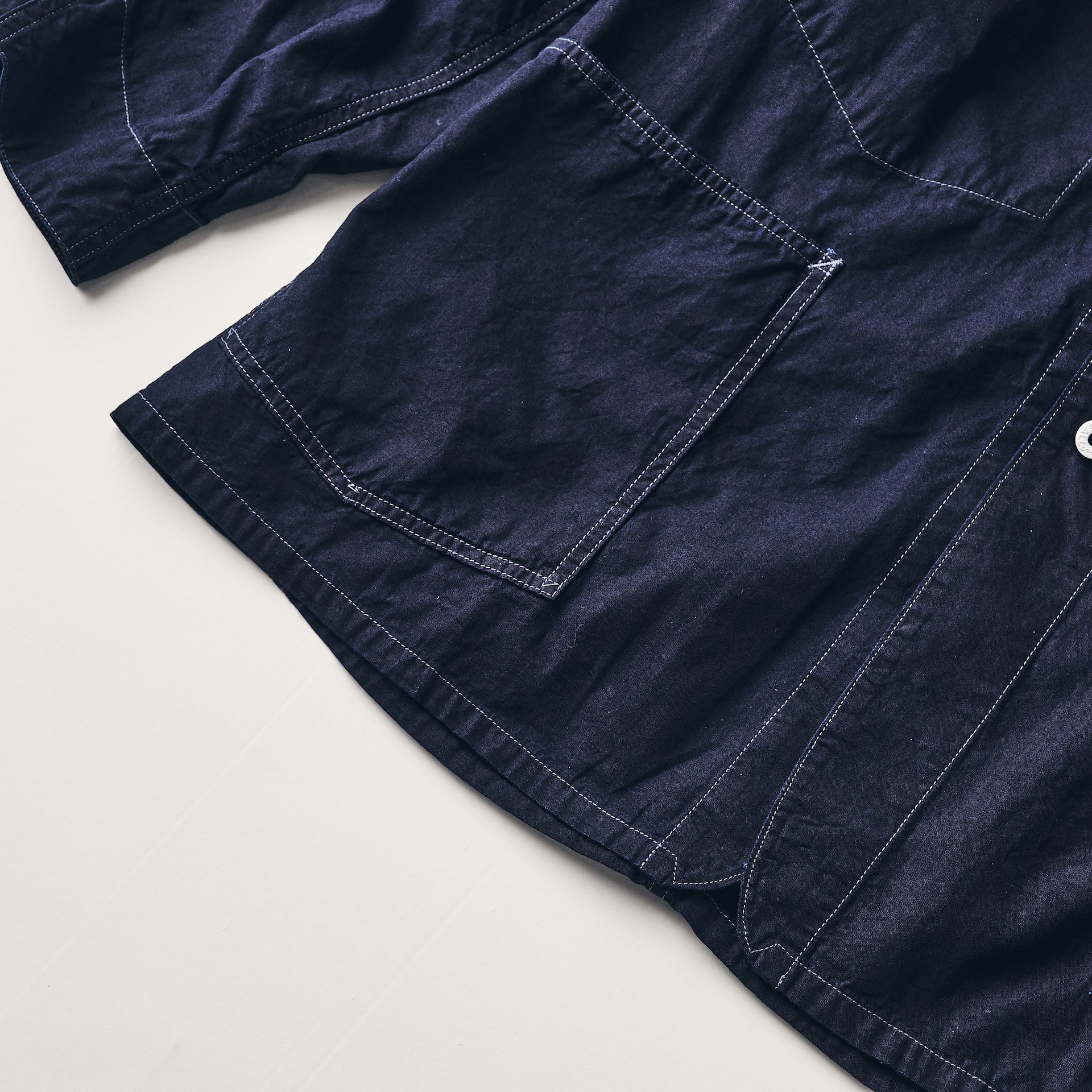 #3113-VSI POST 43 : vintage sheeting indigo