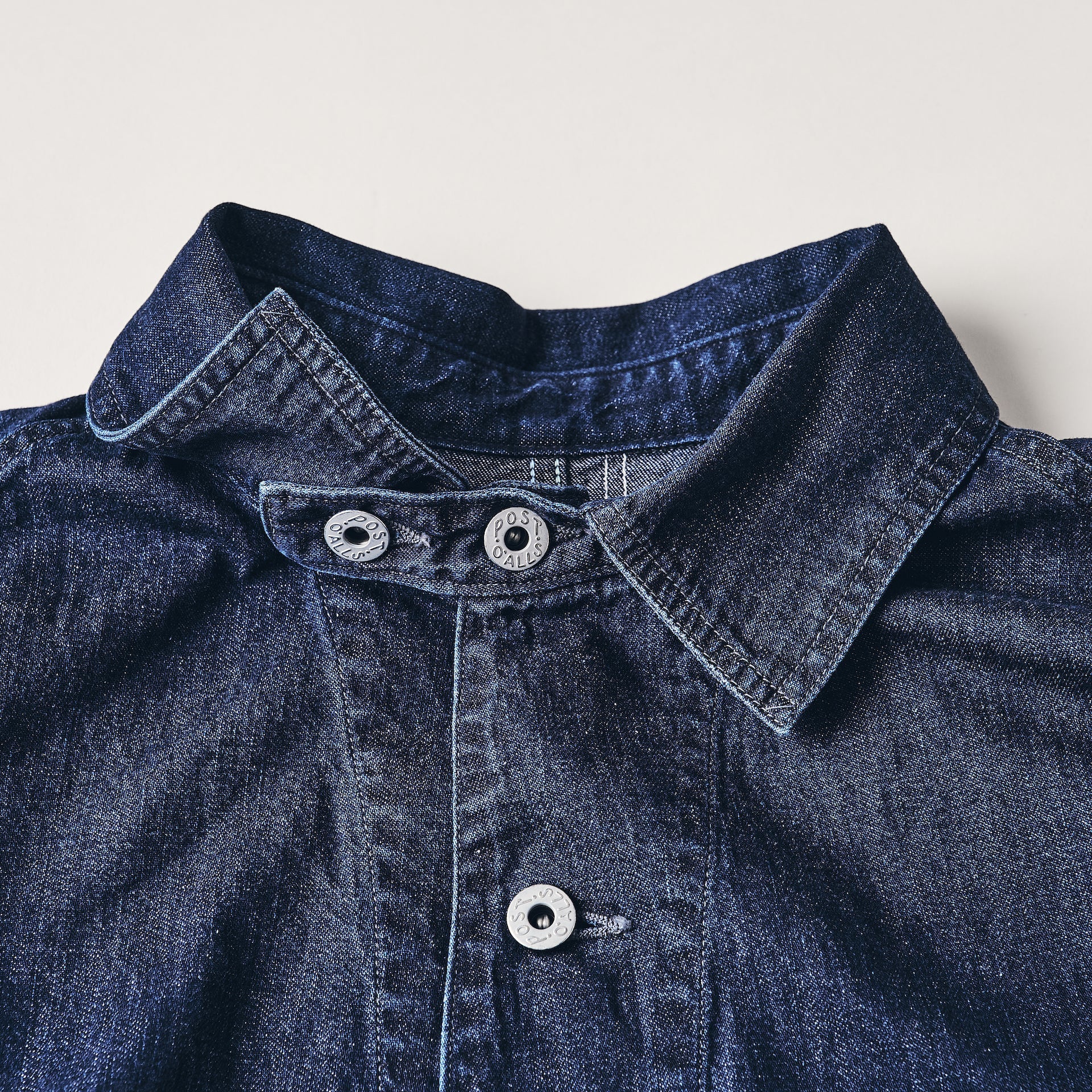 #3113-W8D POST 43 : 8 oz. vintage denim indigo (deep washed)