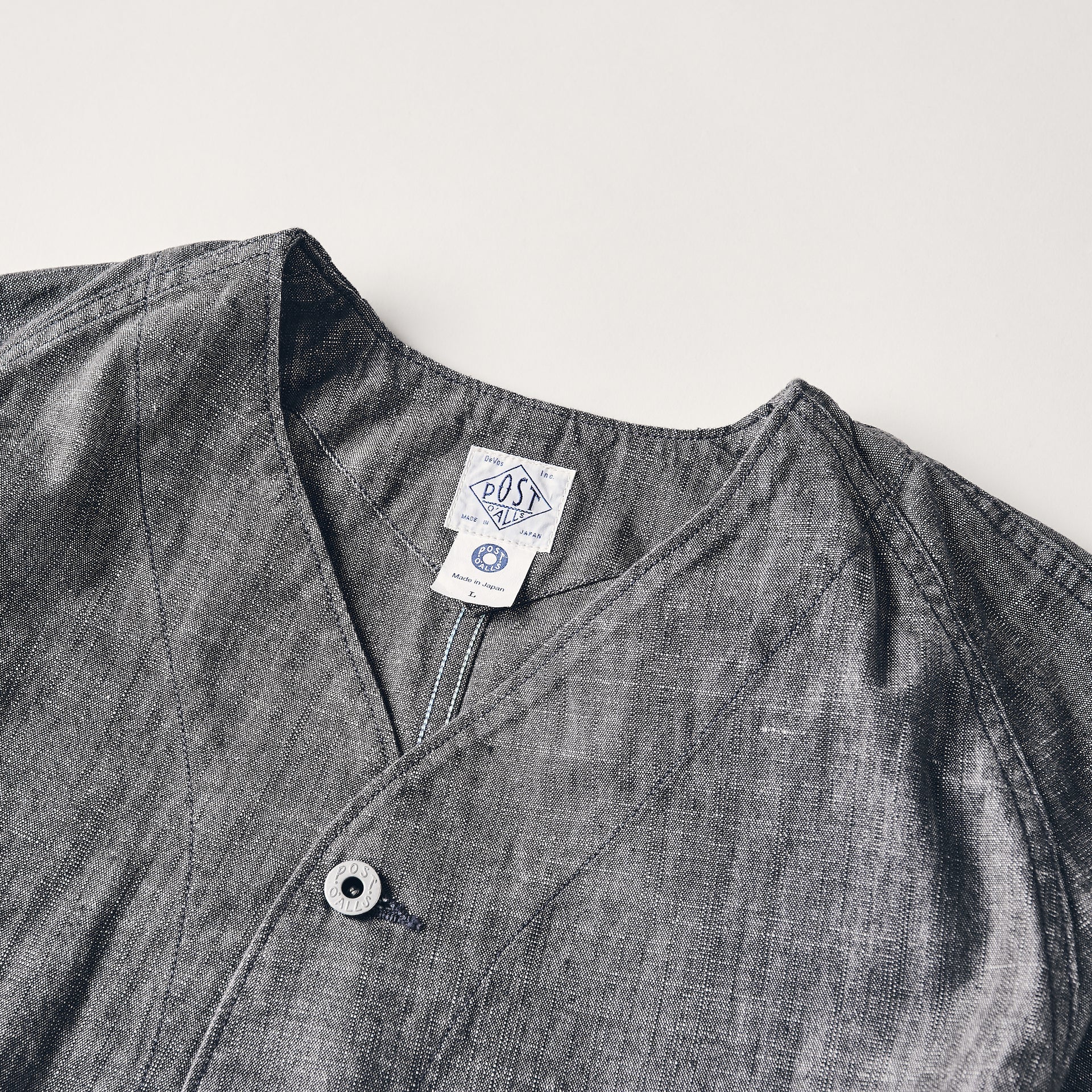 #3113DV-SD POST 43 DV : slub dungaree grey