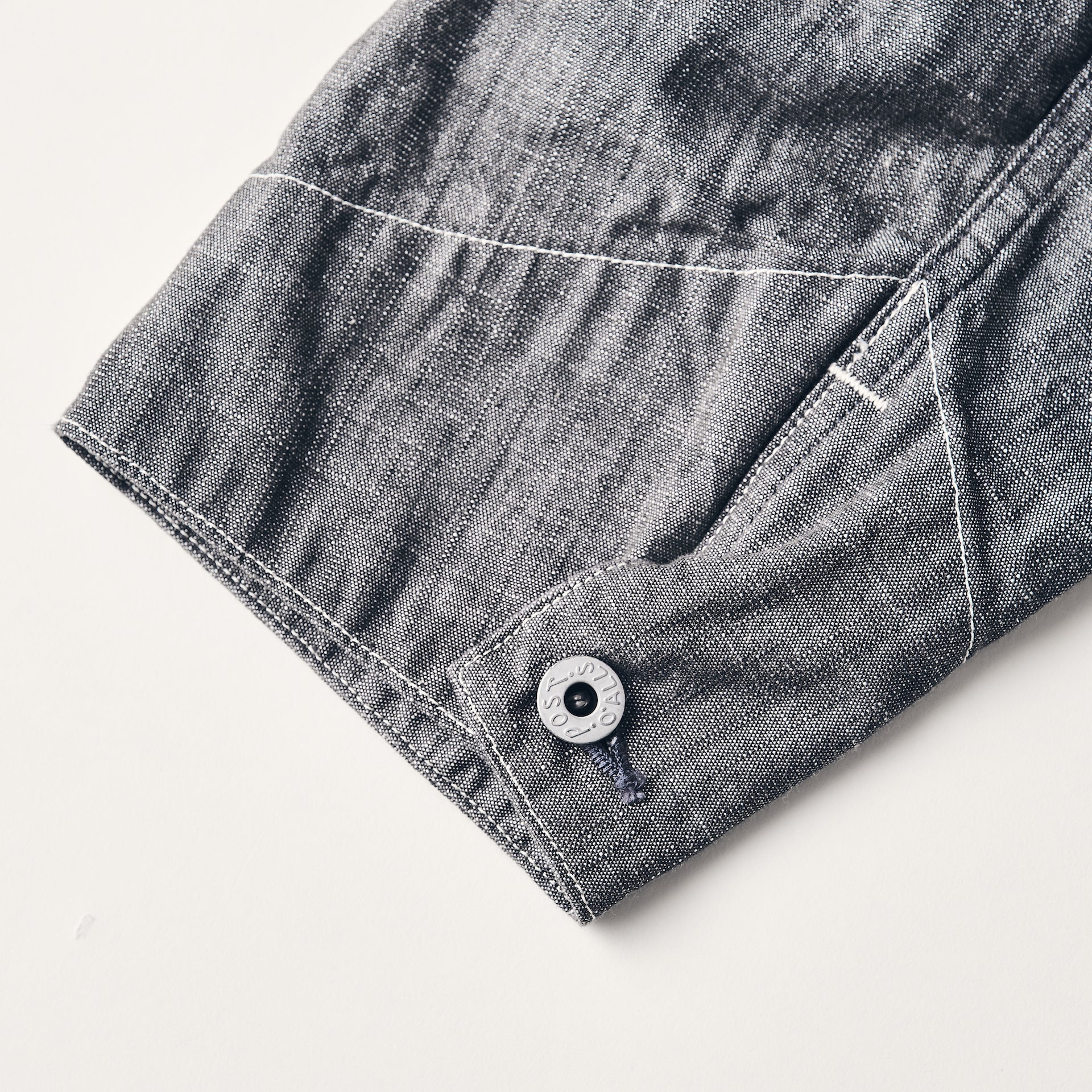 #3113DV-SD POST 43 DV : slub dungaree grey
