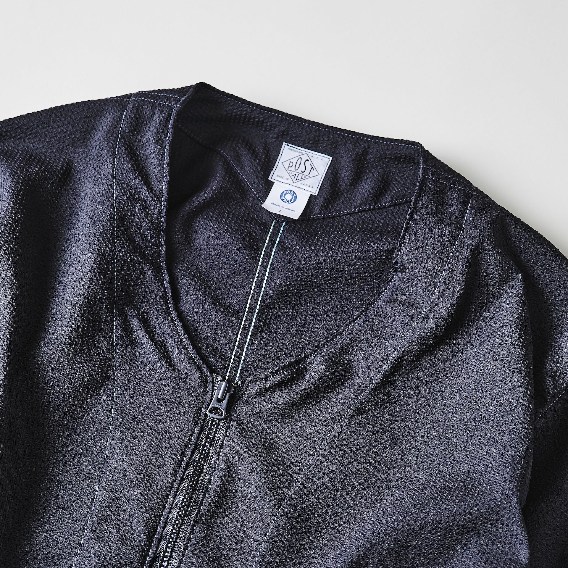#3115-PSB DEE V : poly seersucker black