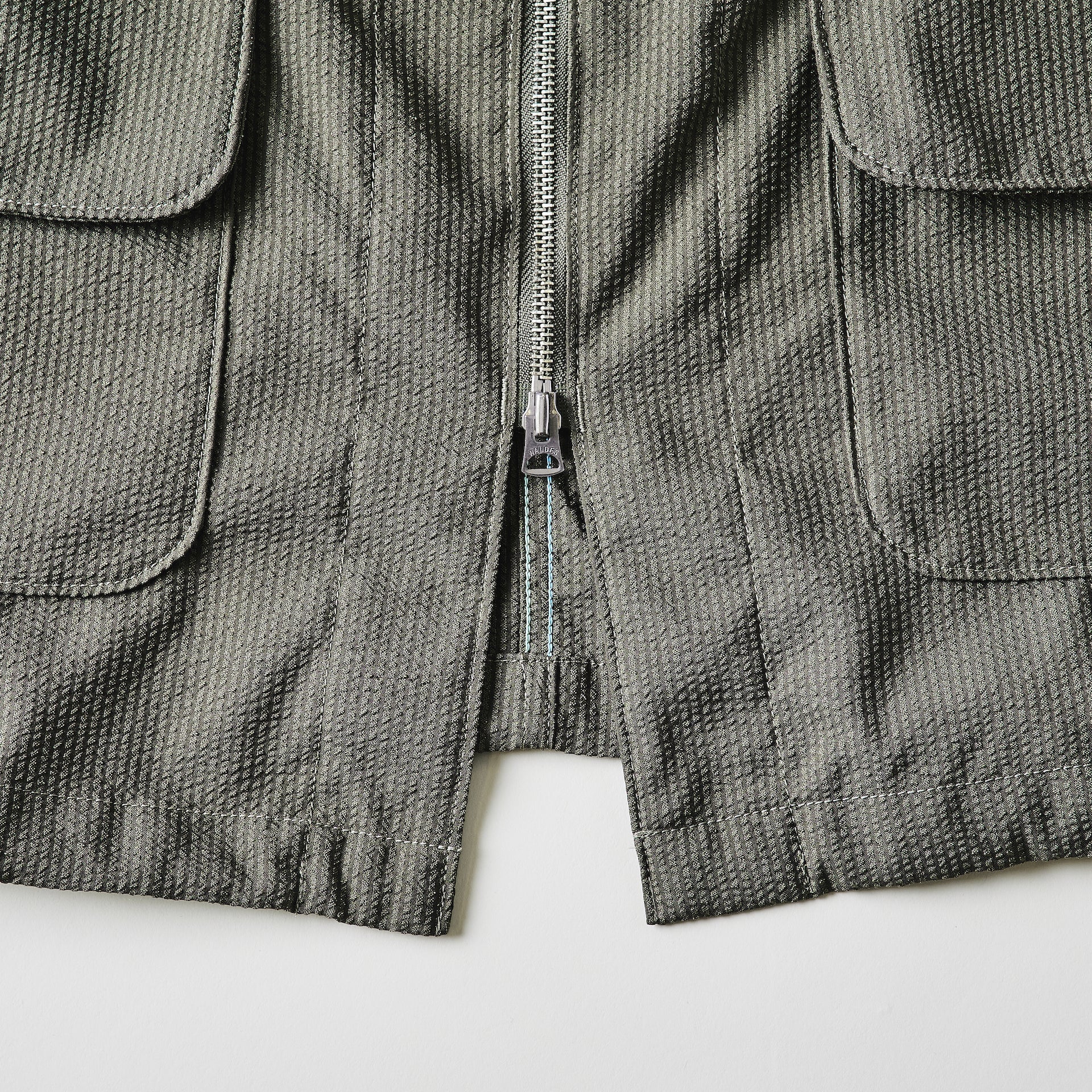 #3115-PSO DEE V : poly seersucker olive