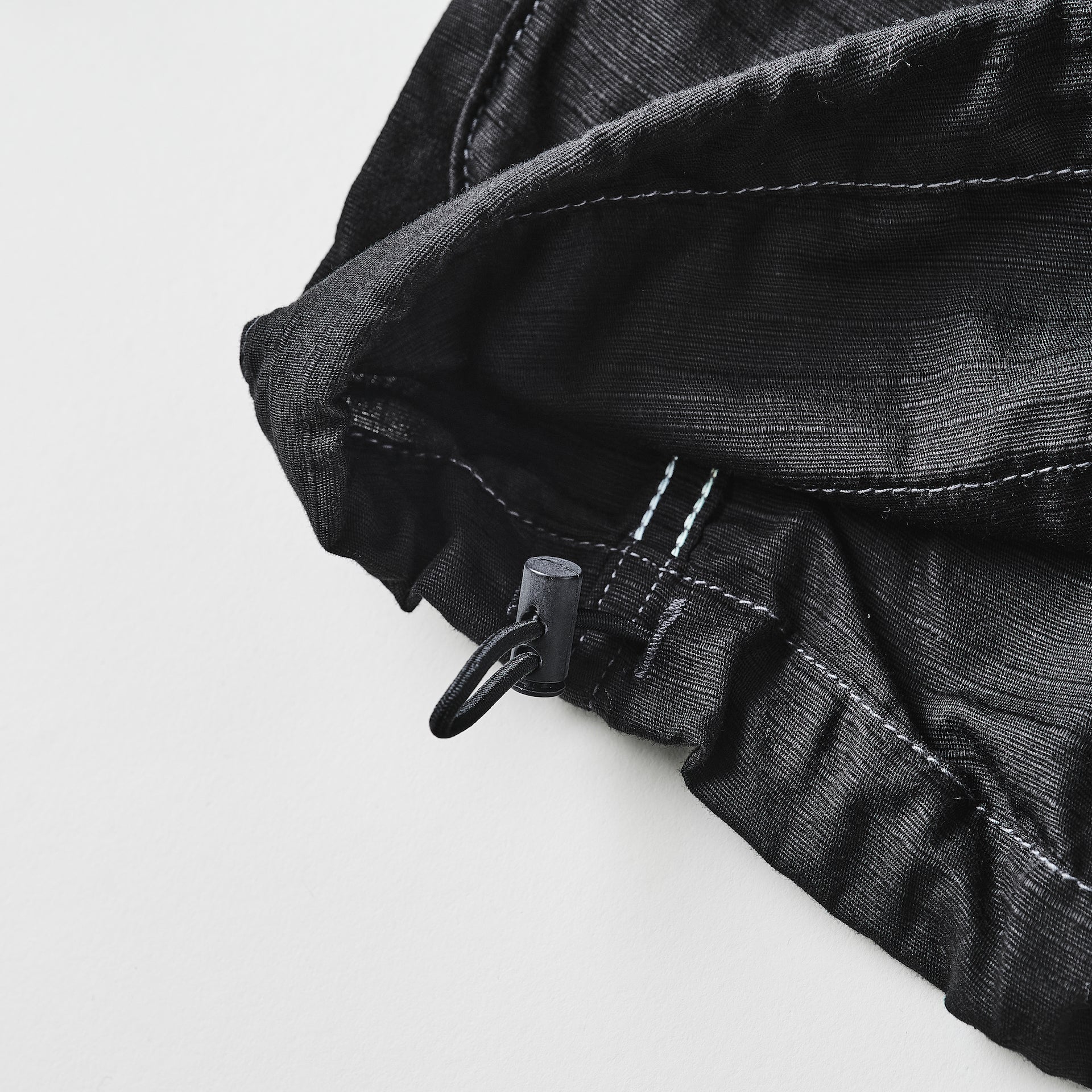 #3115-RBL DEE V : ribby twill black
