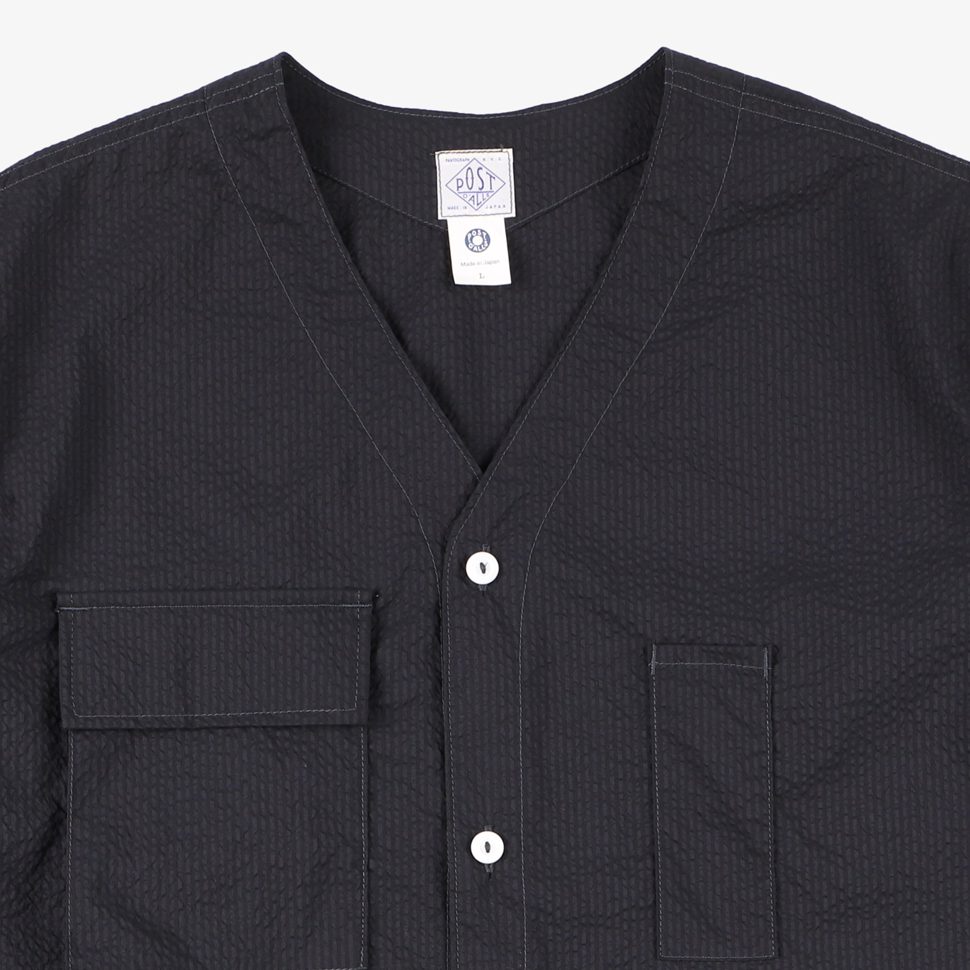 #3204 BDU Shirt PCS1 : P/C seersucker black