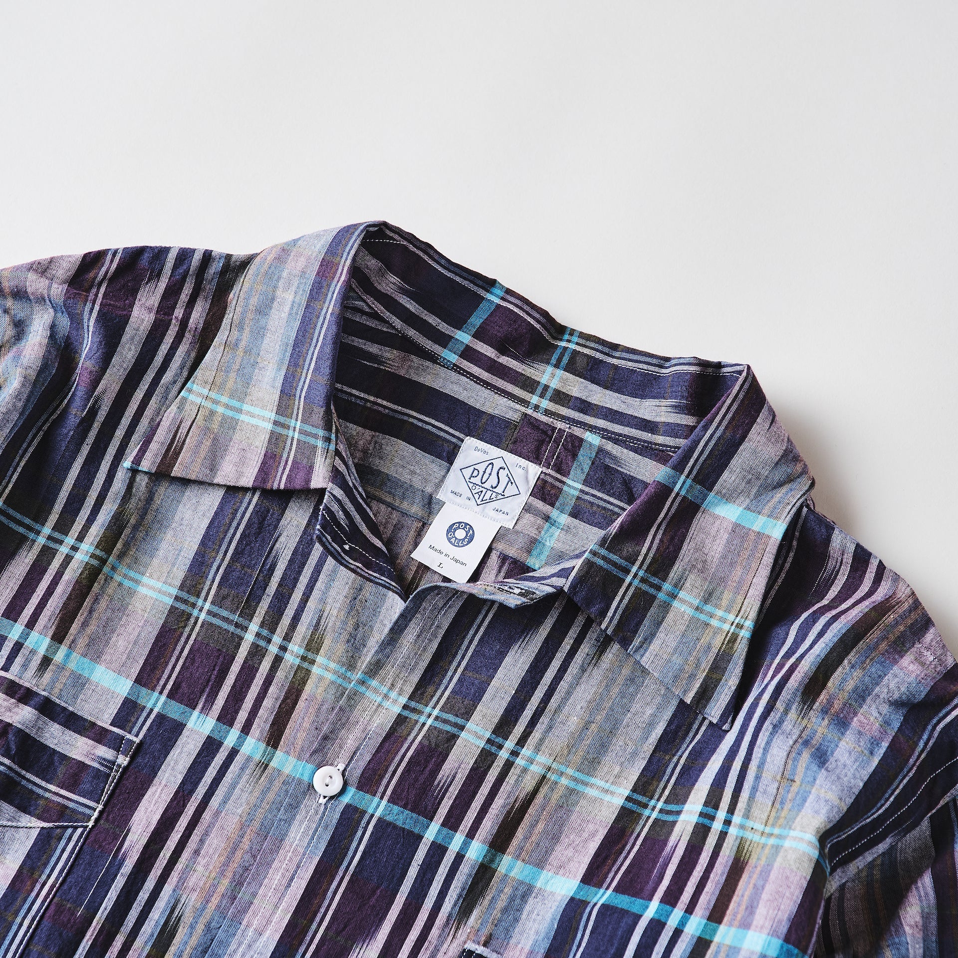 #3211-IMN NEUTRA 3 : ikat madras navy