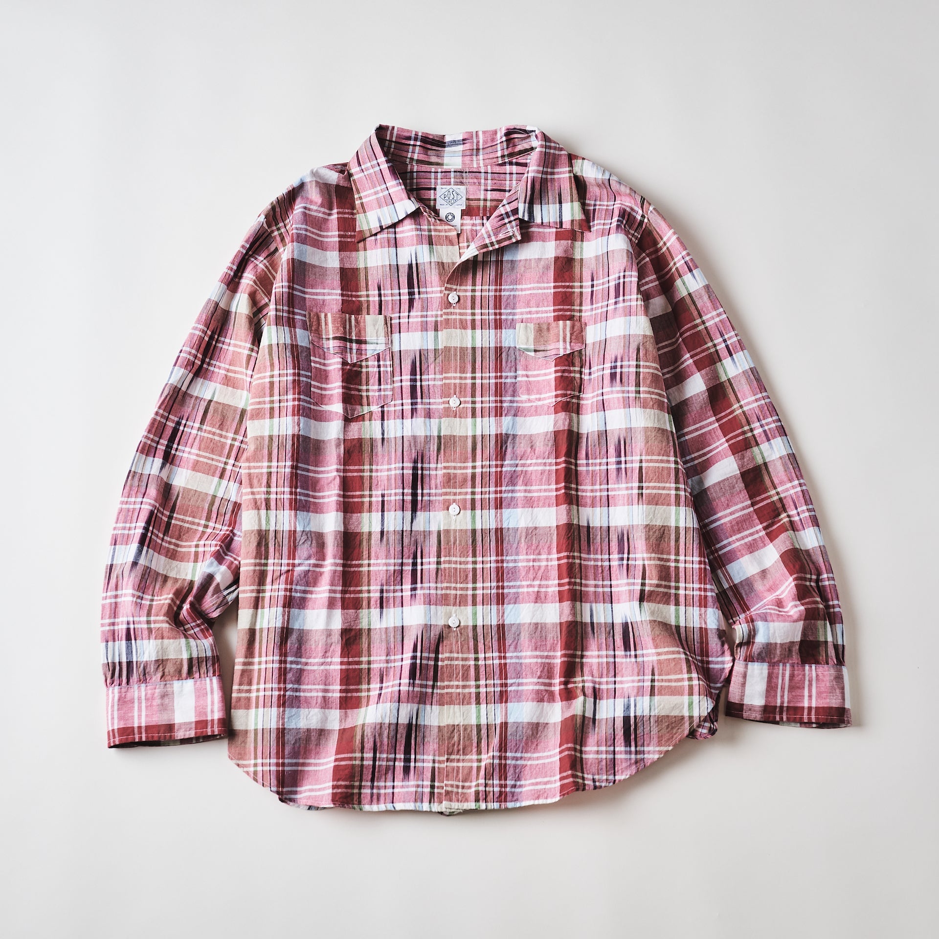 #3211-IMR NEUTRA 3 : ikat madras red