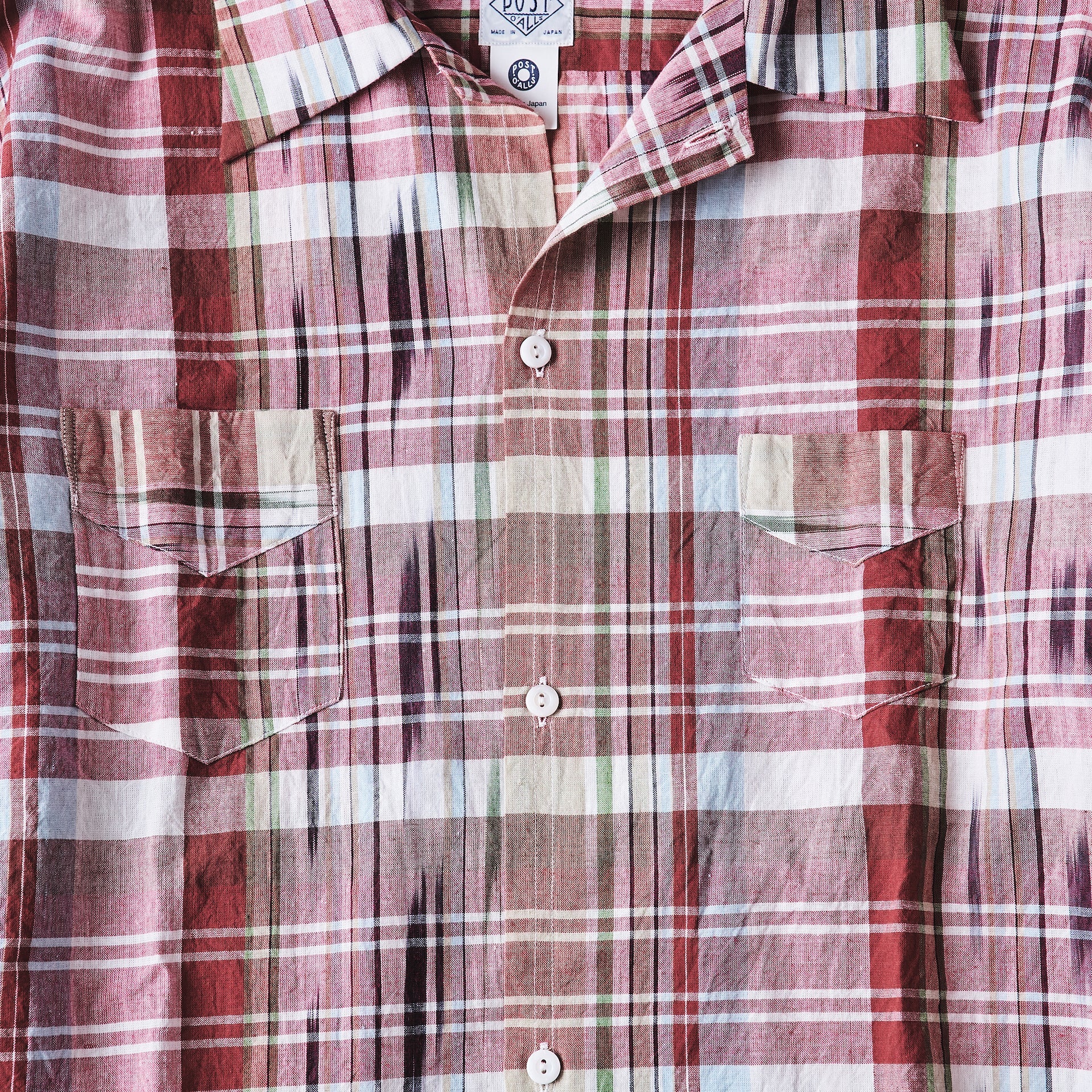 #3211-IMR NEUTRA 3 : ikat madras red