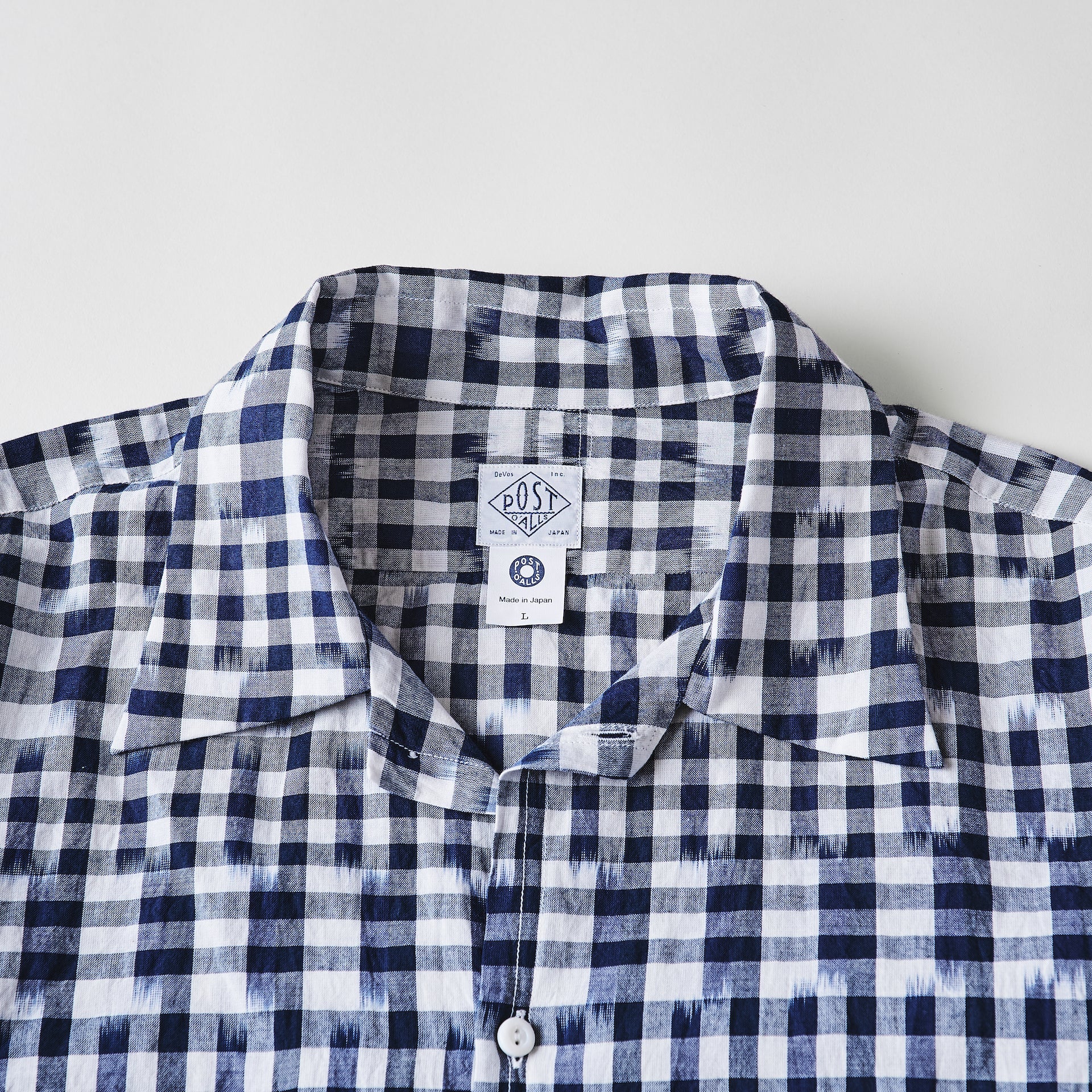 #3211S-ICN1 NEUTRA 3 S/S : ikat check navy