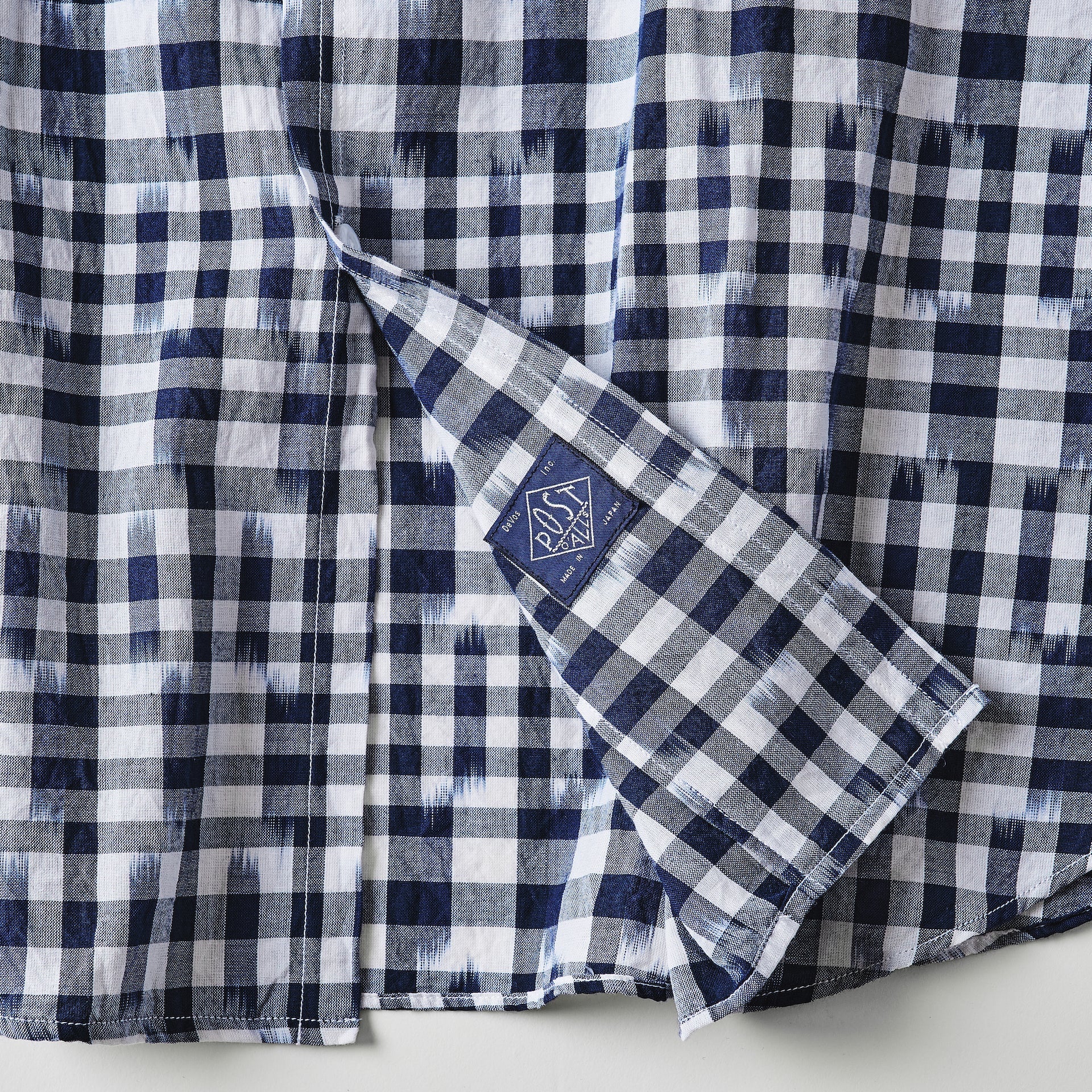 #3211S-ICN1 NEUTRA 3 S/S : ikat check navy