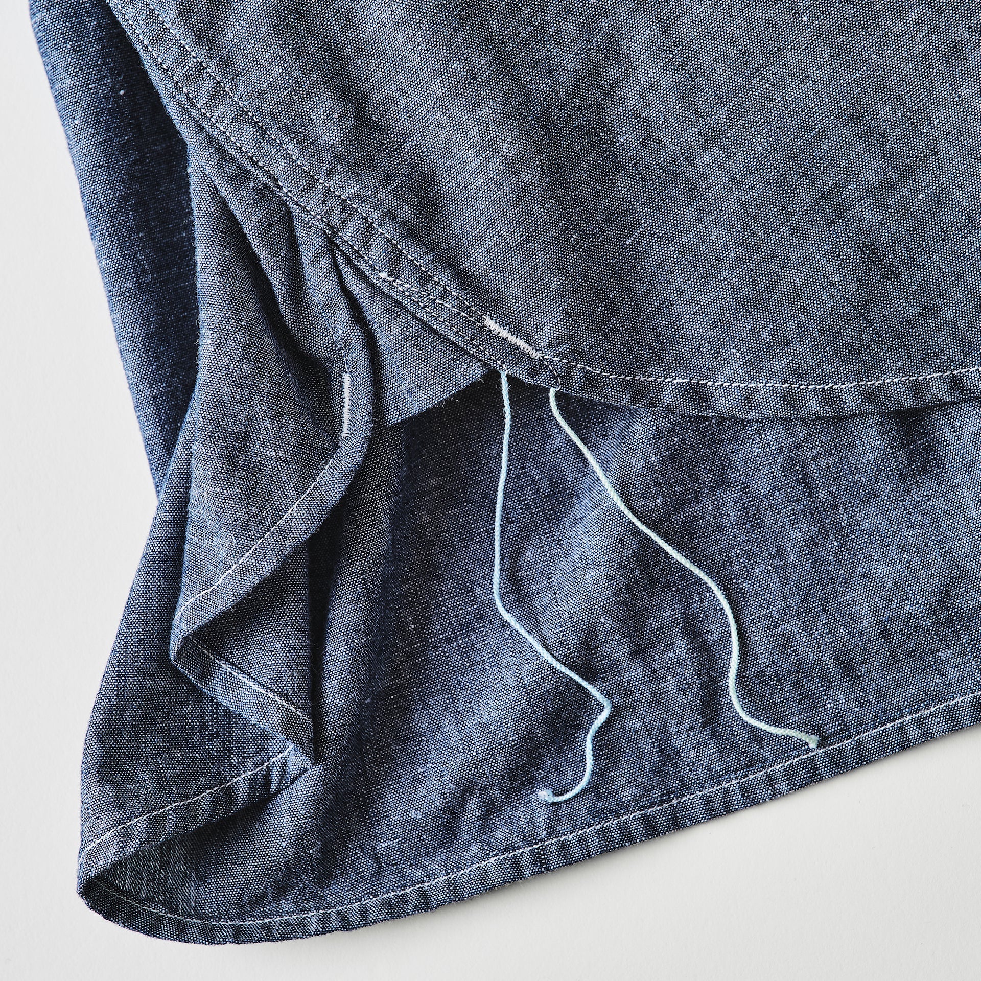 #3213S-CC NAVY CUT S/S : classic chambray indigo