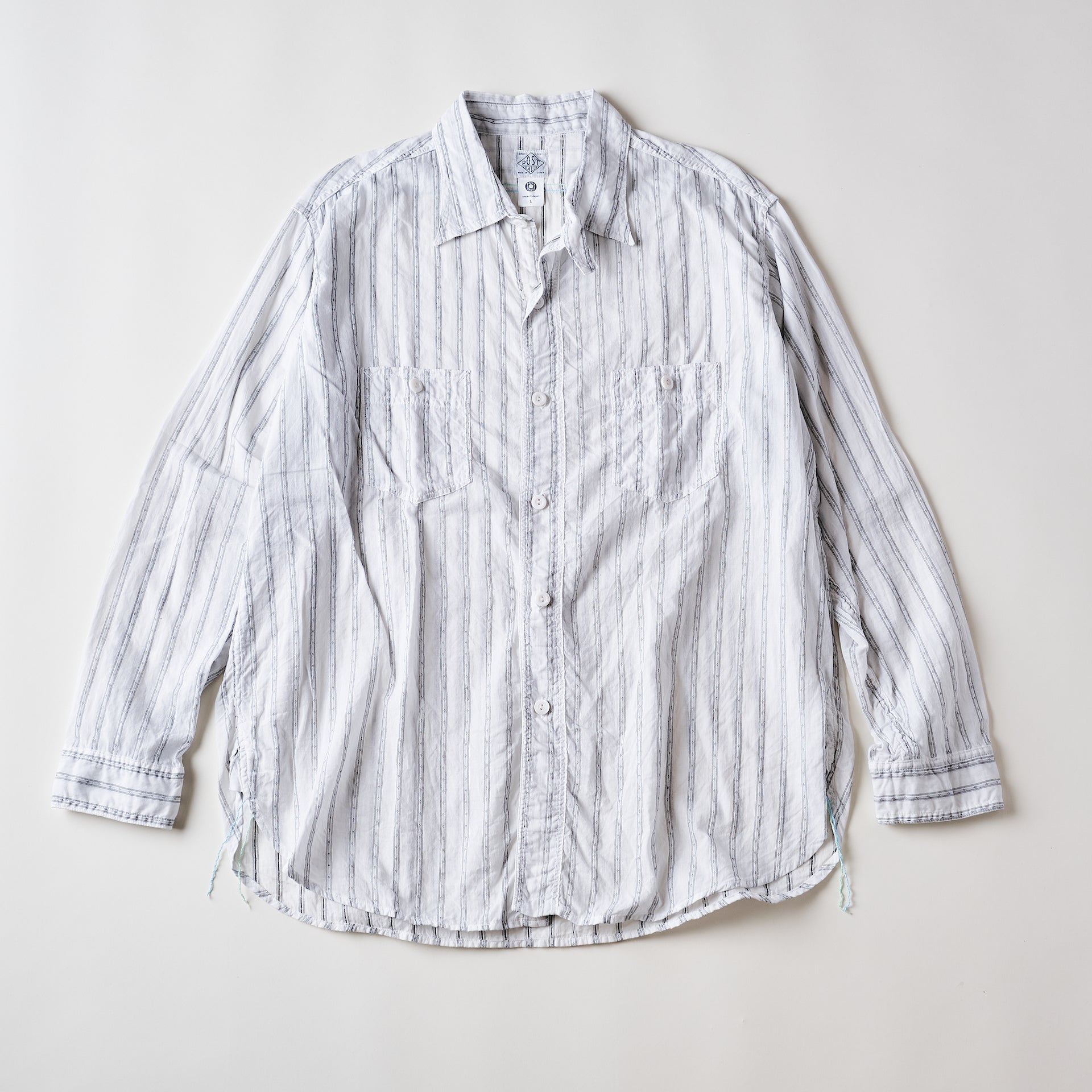 #3217-DSW St.Louis: dobby stripe white