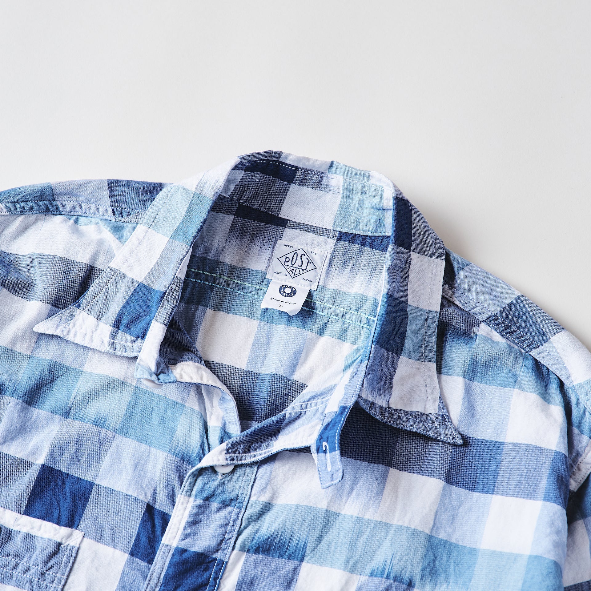 #3217-ICB St.Louis : ikat check blue