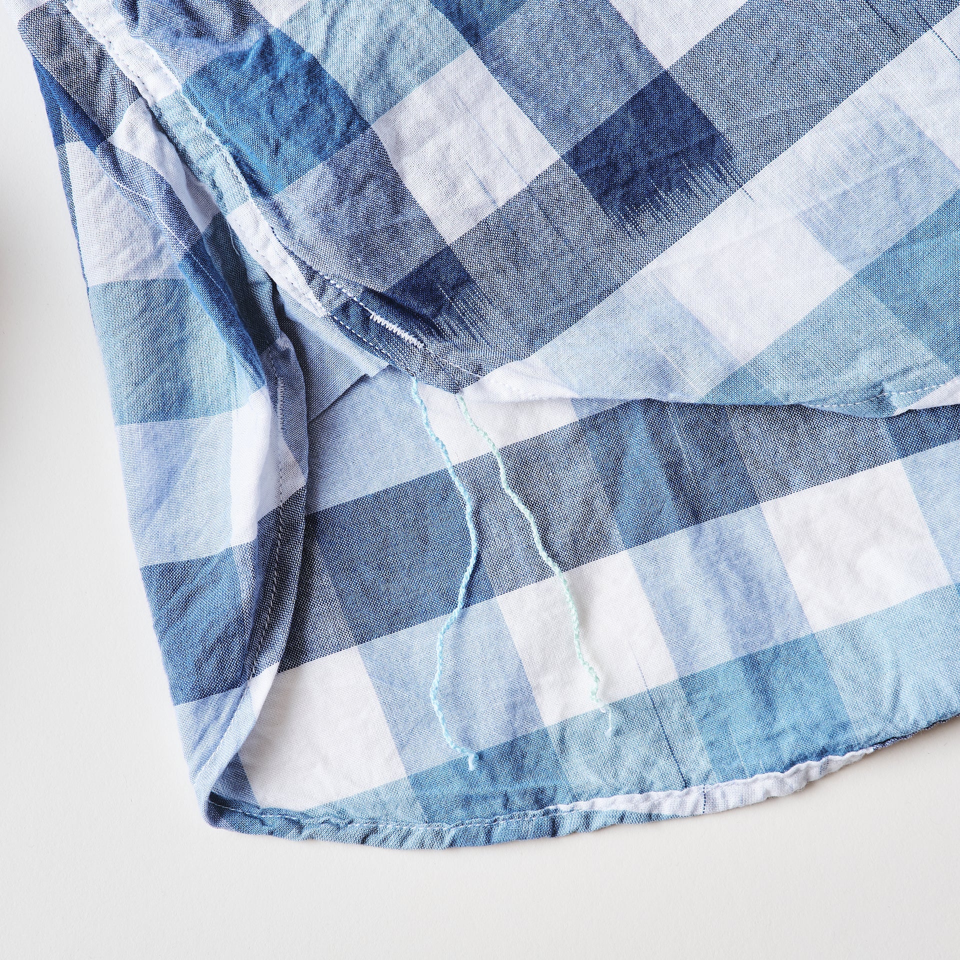 #3217-ICB St.Louis : ikat check blue