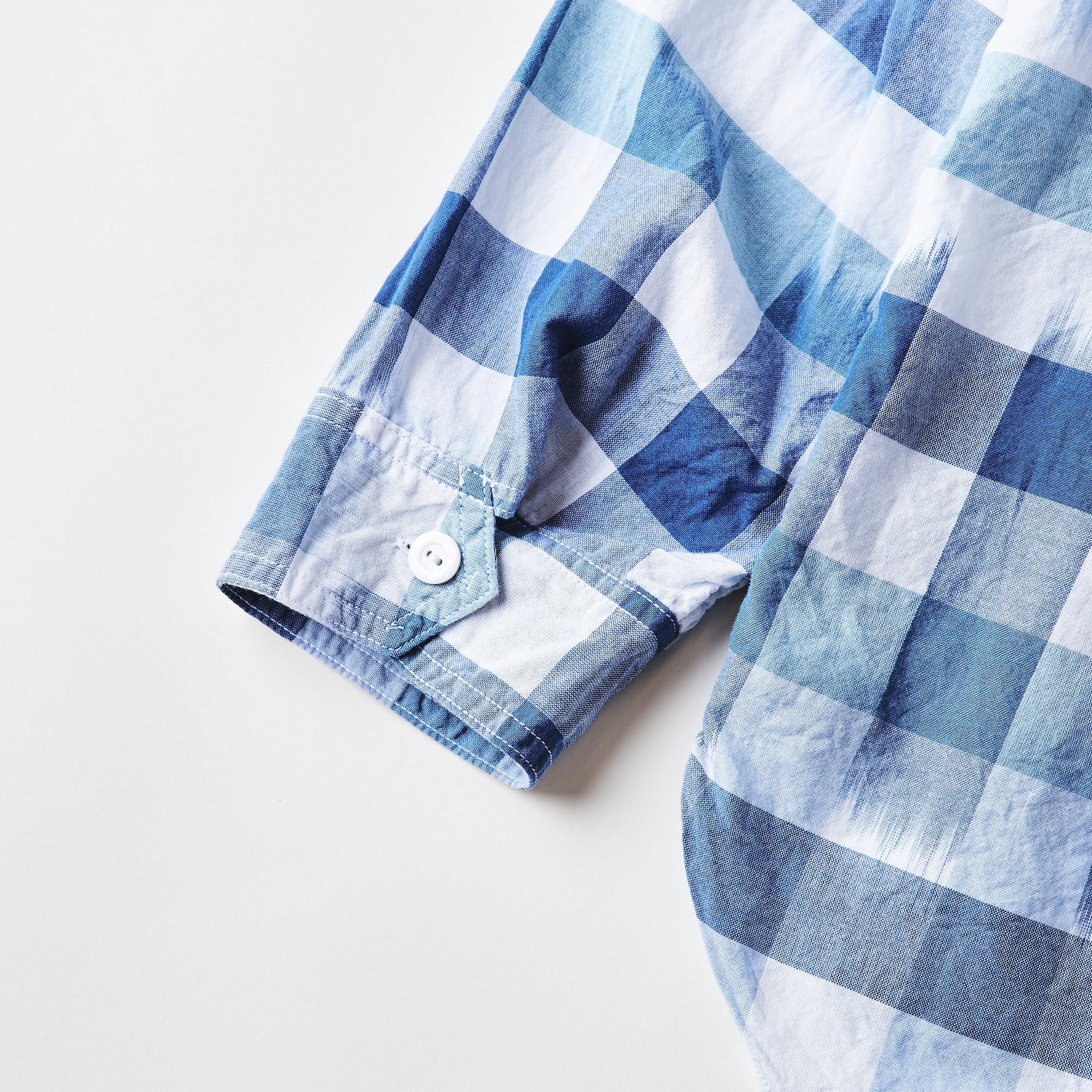 #3217-ICB St.Louis : ikat check blue