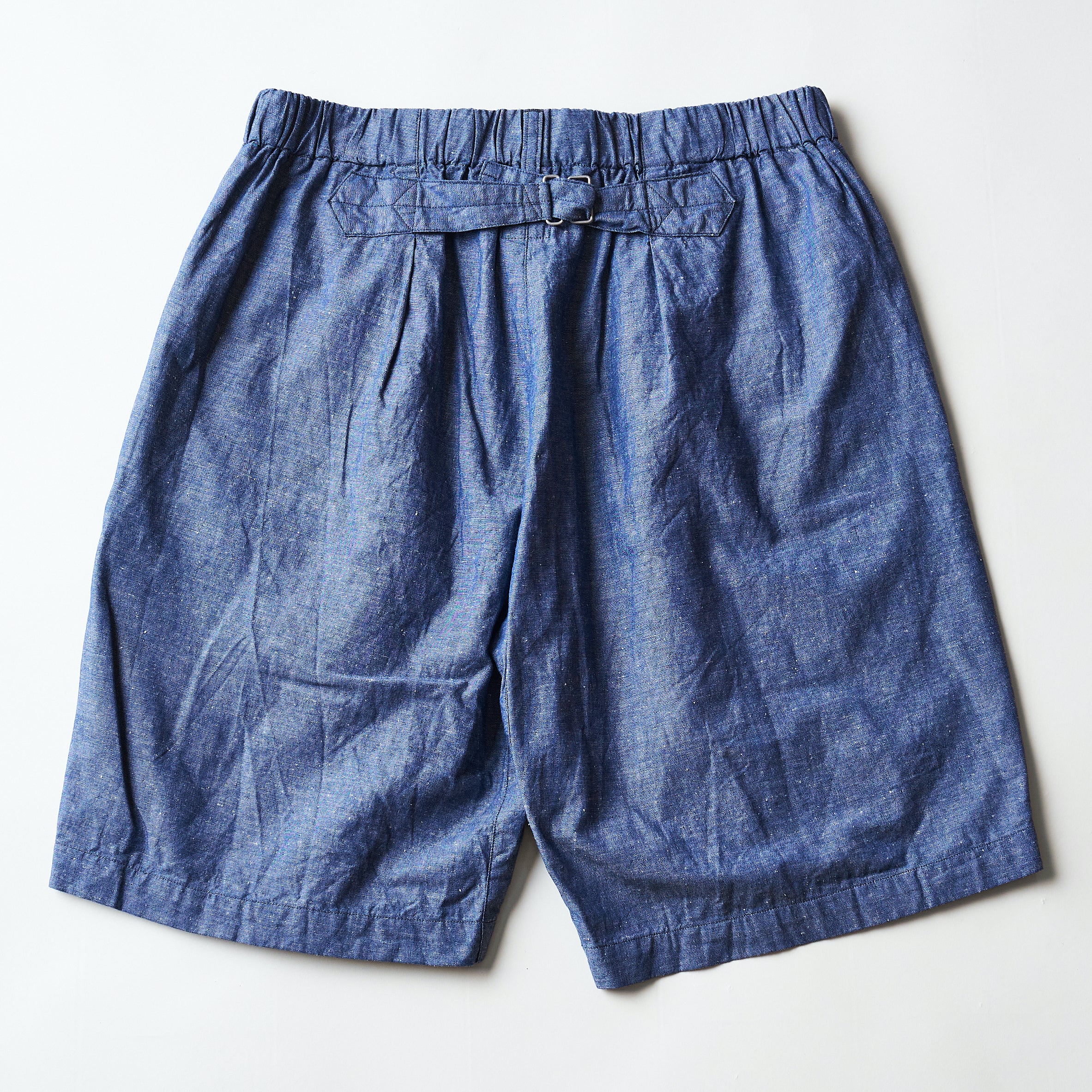 #3309S-CLI EZ Lax 2 Shorts : cotton / linen indigo#