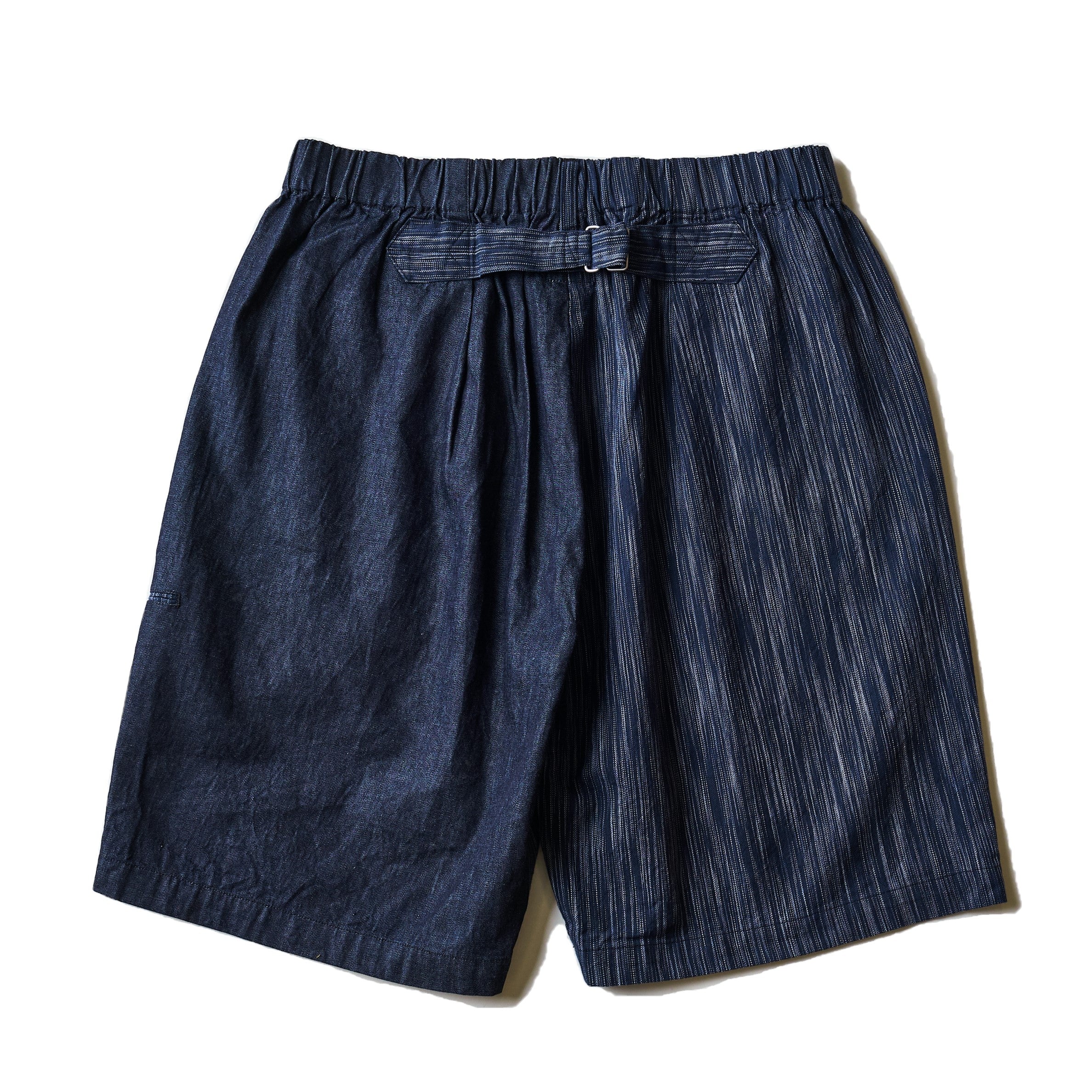 #3309S-XX EZ Lax 2 Shorts : denim x ikat combo indigo