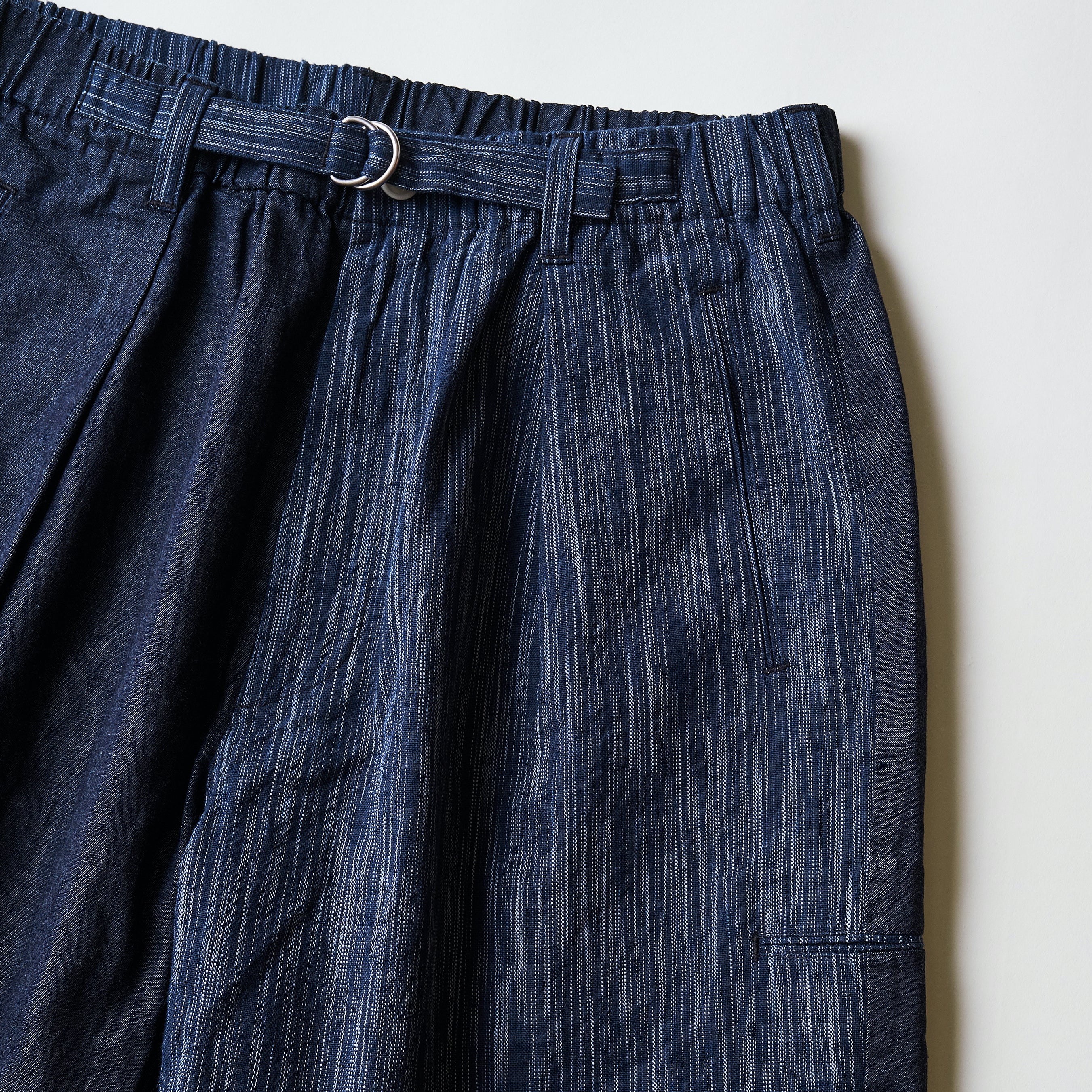 #3309S-XX EZ Lax 2 Shorts : denim x ikat combo indigo